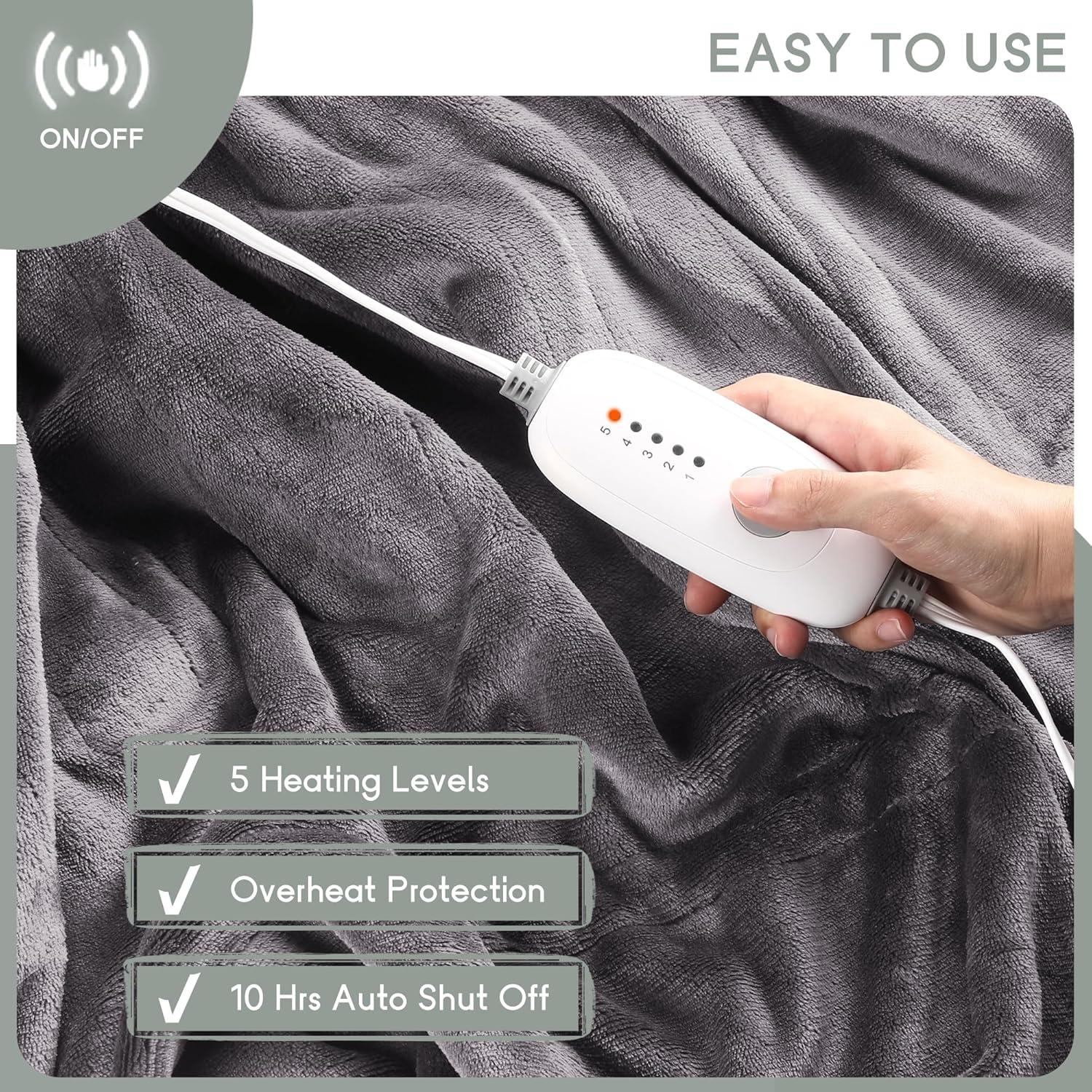 Manta Eléctrica Minervada Completo 213x182cm 5 Niveles Calor