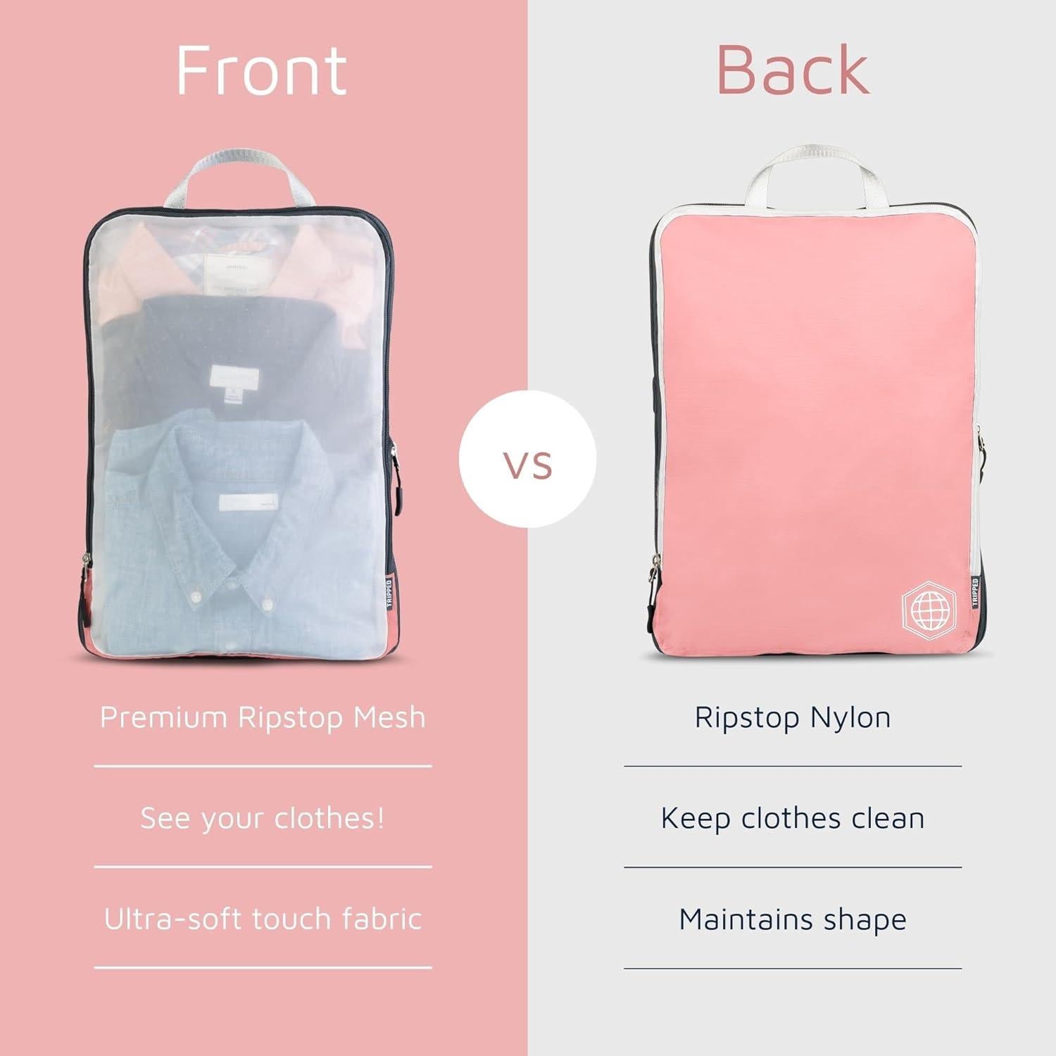 Juego de Cubos de Empaque Grande TRIPPED - Organizador de Viaje