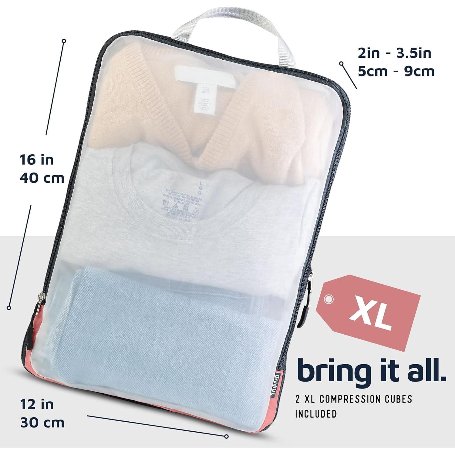 Juego de Cubos de Empaque Grande TRIPPED - Organizador de Viaje