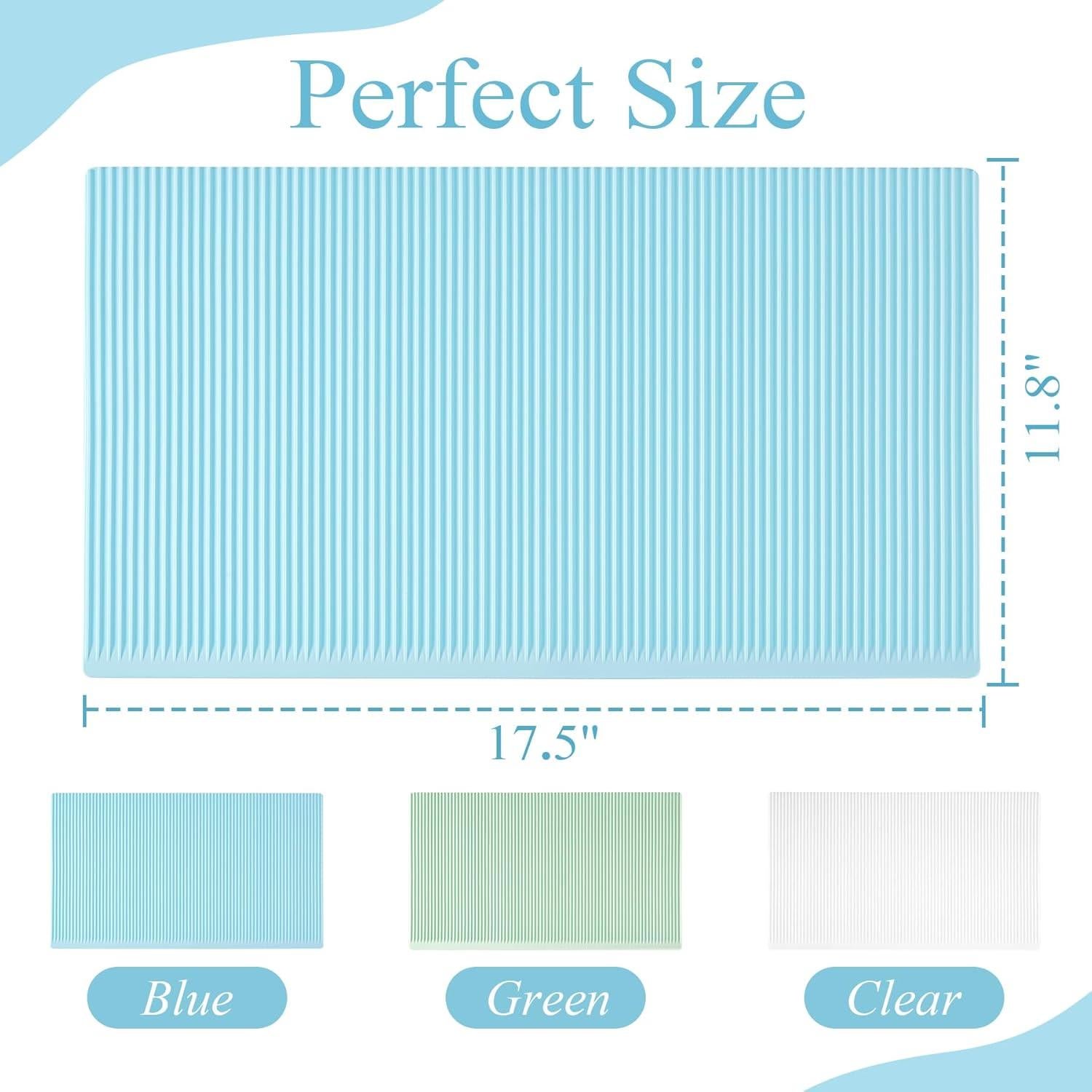 Forros de Refrigerador de Silicona Meiliweser 44.5x30cm Azul