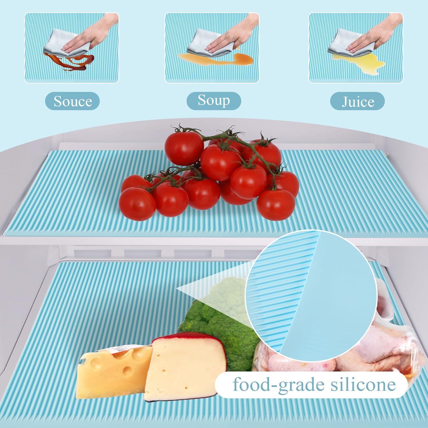 Forros de Refrigerador de Silicona Meiliweser 44.5x30cm Azul