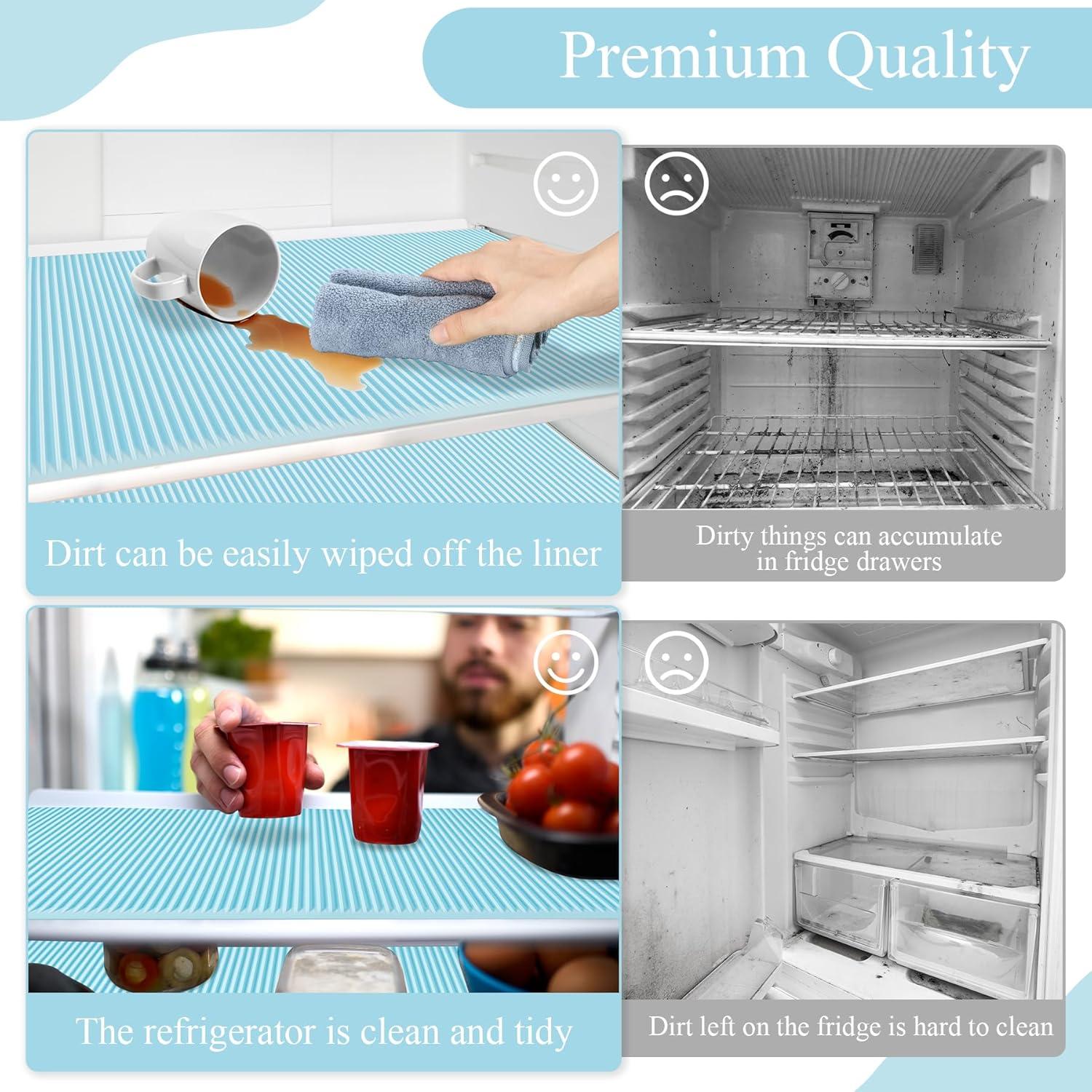 Forros de Refrigerador de Silicona Meiliweser 44.5x30cm Azul