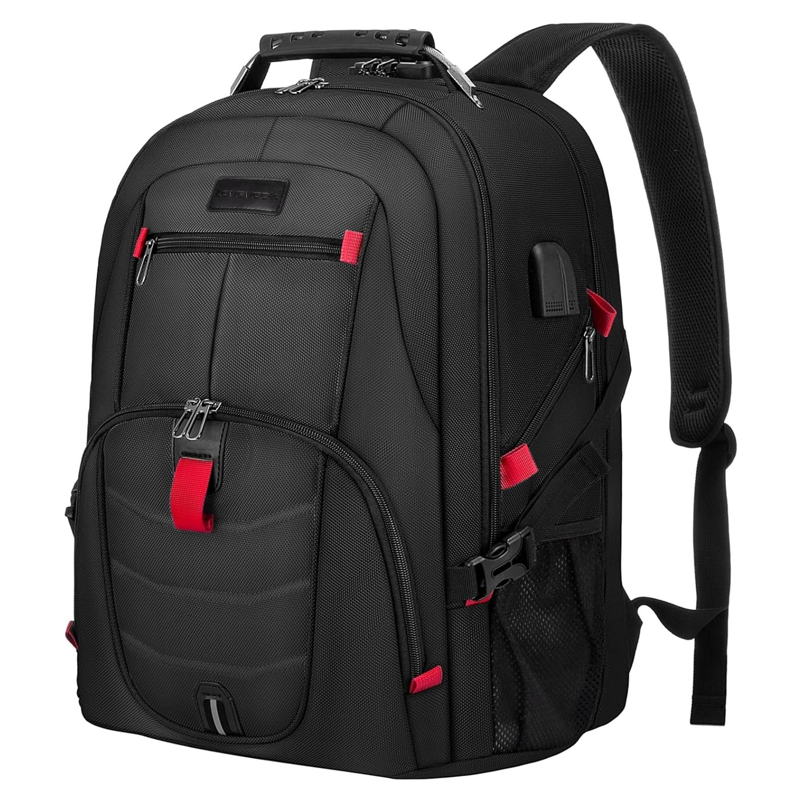 Mochila LOVEVOOK 17" Antirrobo USB Impermeable Negra