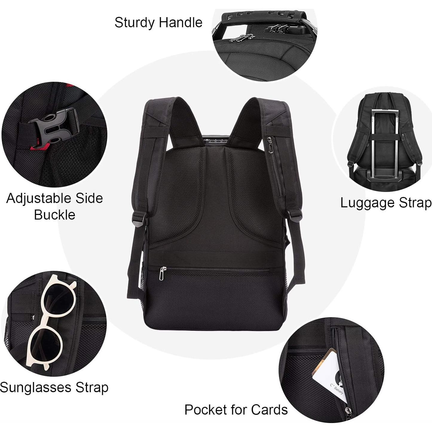 Mochila LOVEVOOK 17" Antirrobo USB Impermeable Negra