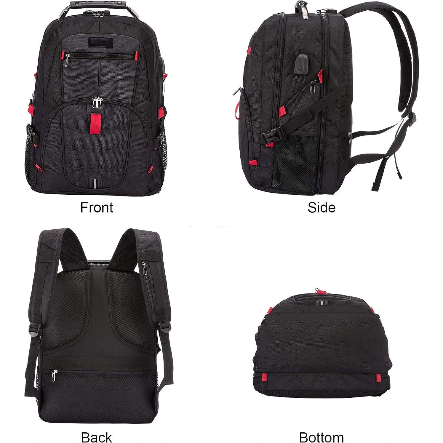 Mochila LOVEVOOK 17" Antirrobo USB Impermeable Negra