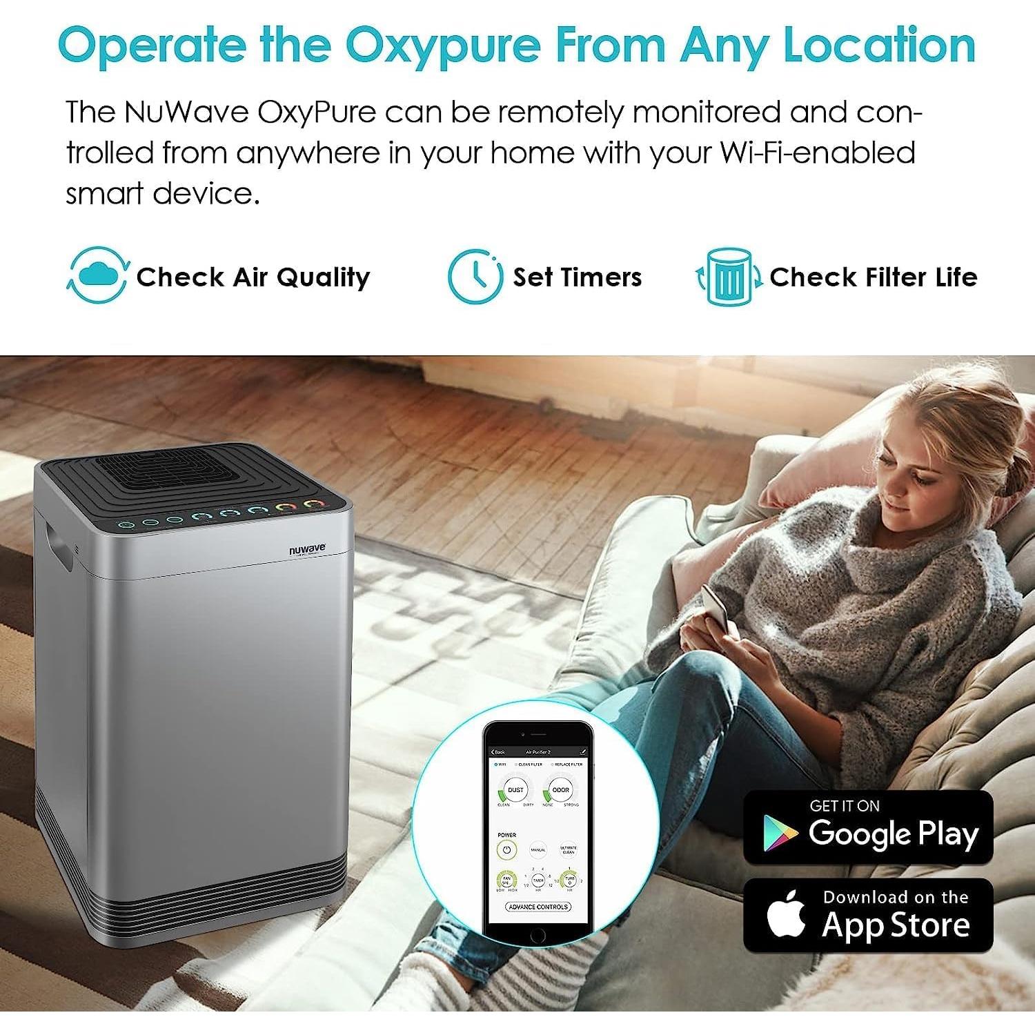 Purificador de aire Nuwave Oxypure Pro 272 m² 5 filtros HEPA