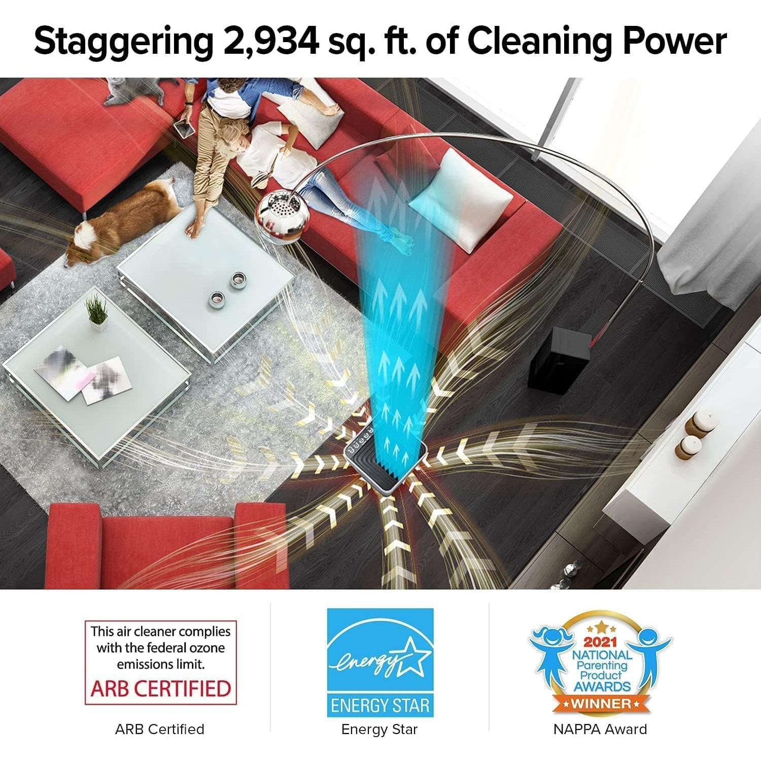 Purificador de aire Nuwave Oxypure Pro 272 m² 5 filtros HEPA