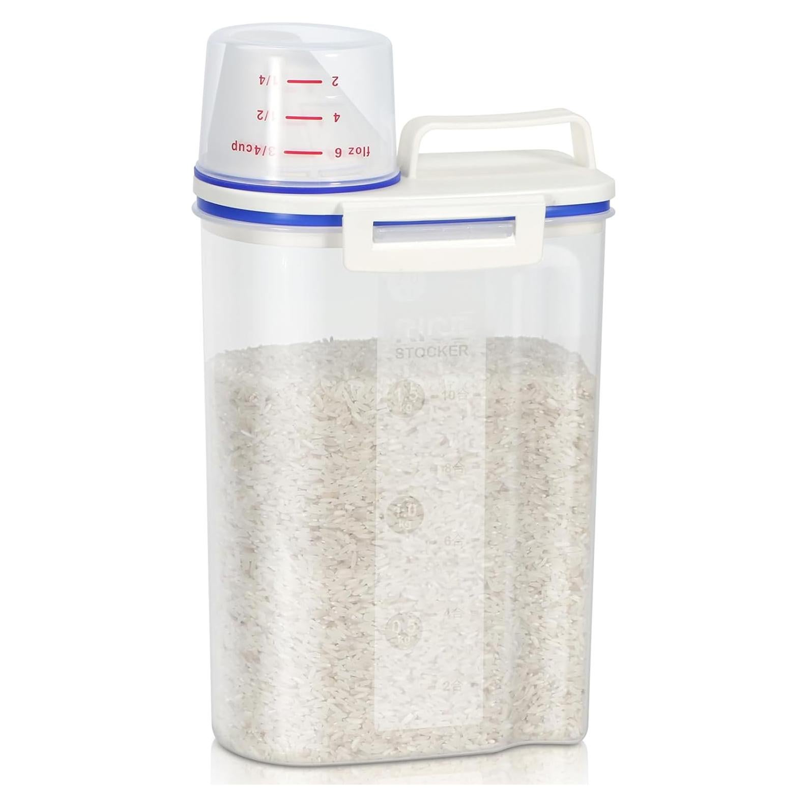Contenedor de Almacenamiento de Arroz TBMax 2L con Taza Medidora
