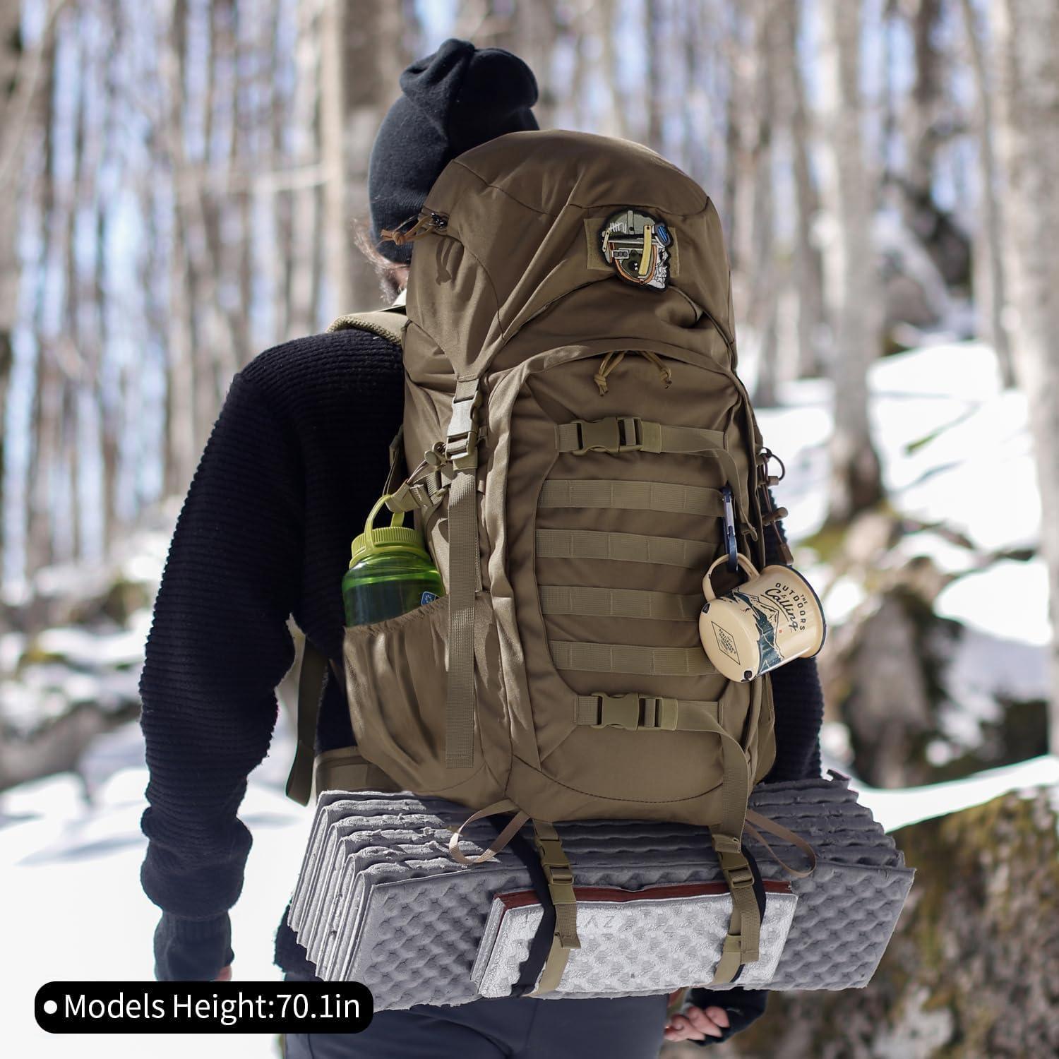 Mochila de Senderismo Mardingtop 50L con Funda para Lluvia