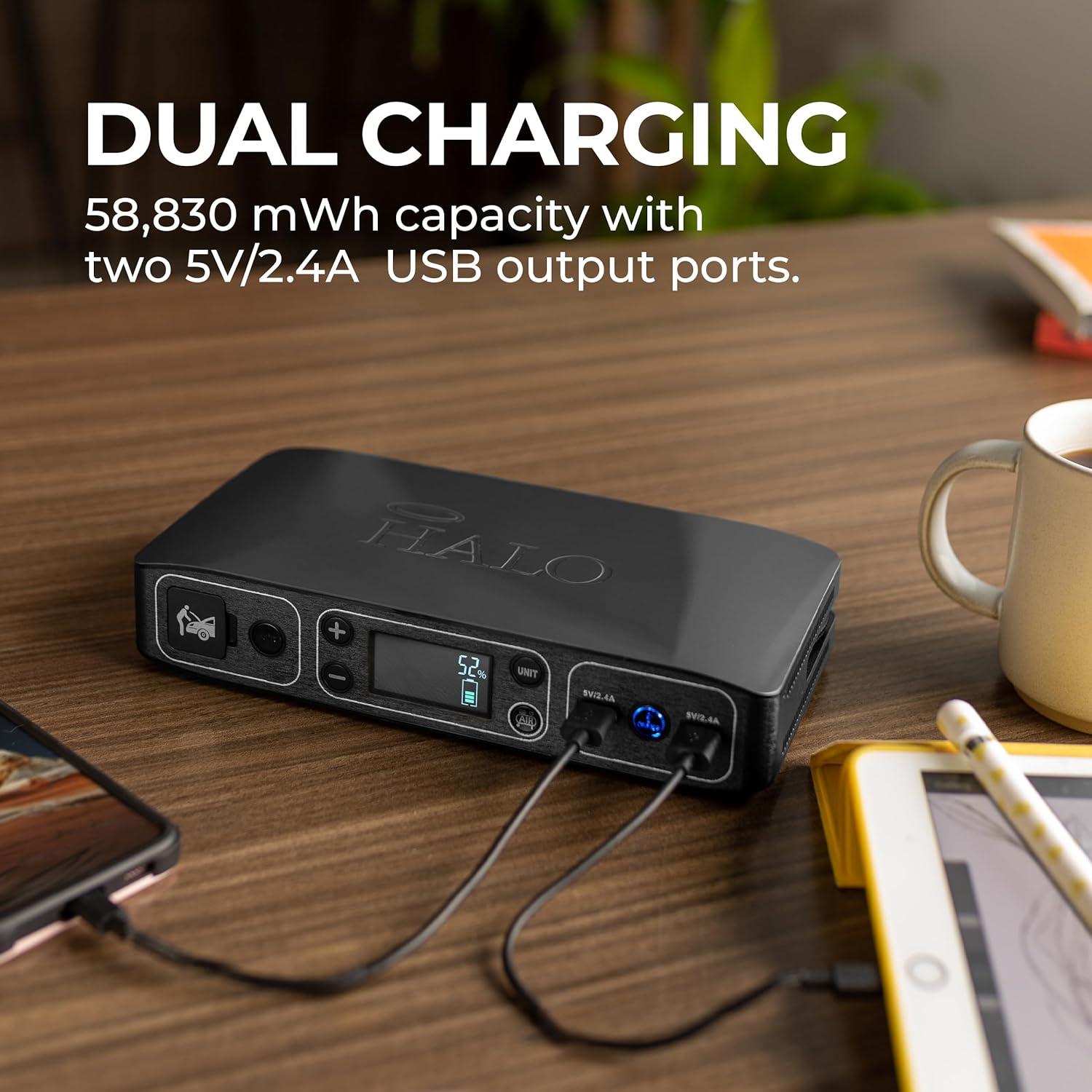 Kit de Emergencia HALO Bolt Air 58830 mWh con Compresor