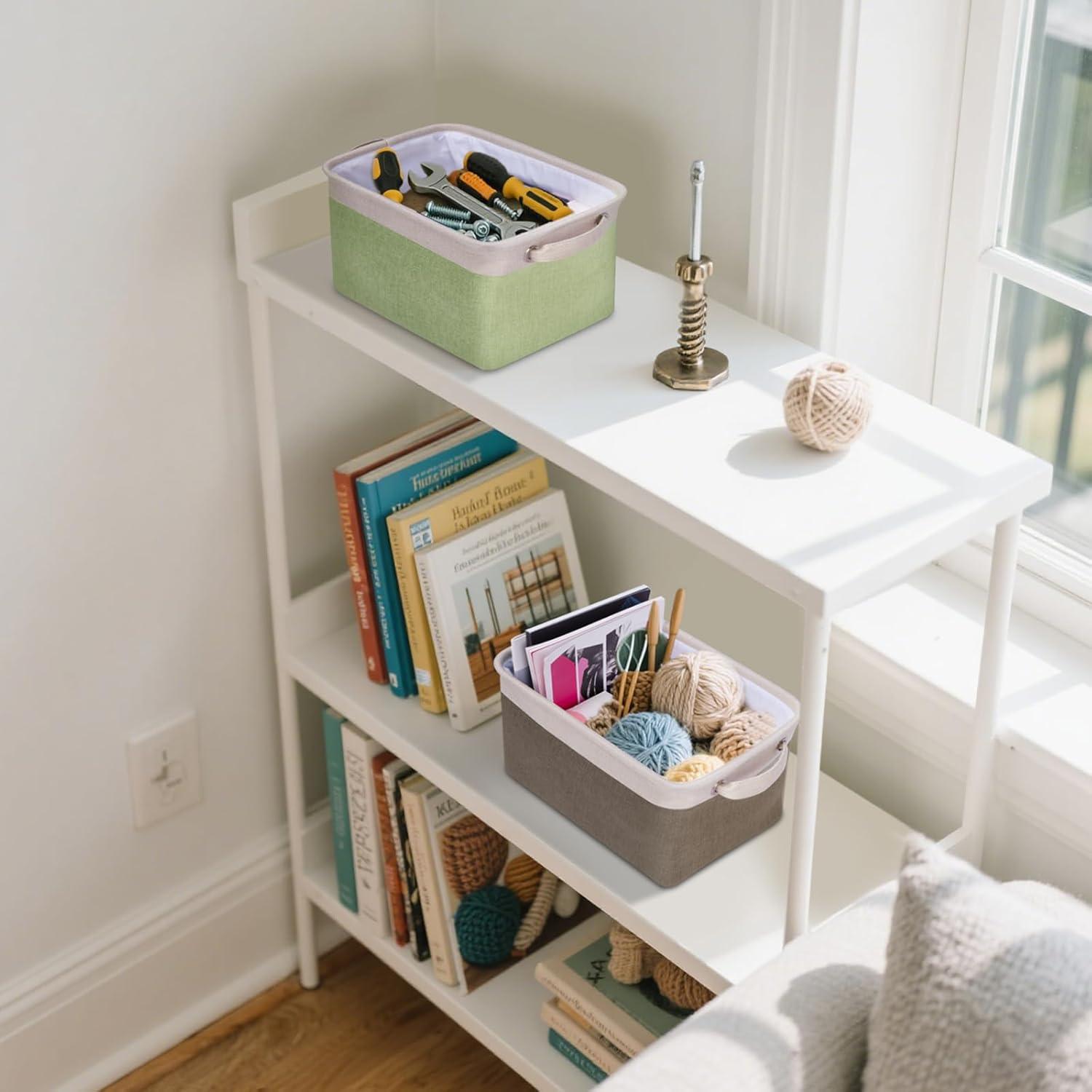 Cesta de Almacenamiento de Tela BALEINE 30.48x20.32cm Negra