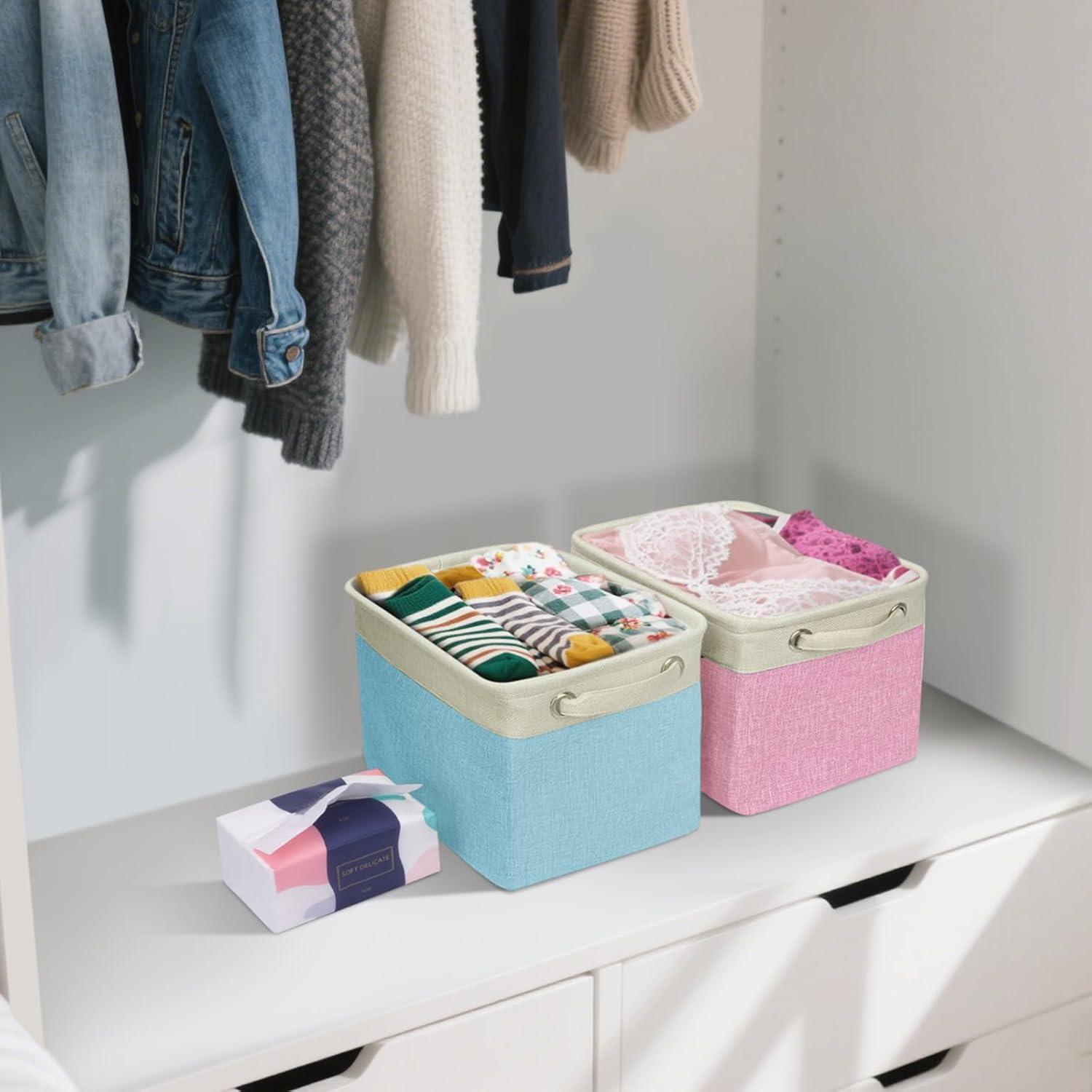 Cesta de Almacenamiento de Tela BALEINE 30.48x20.32cm Negra