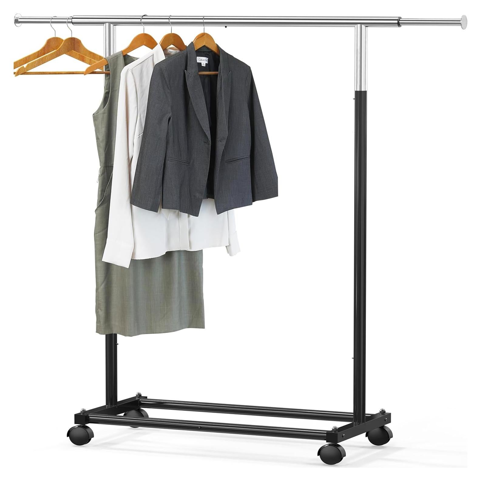 Perchero de Ropa Simple Houseware Negro Extensible 77-119 cm