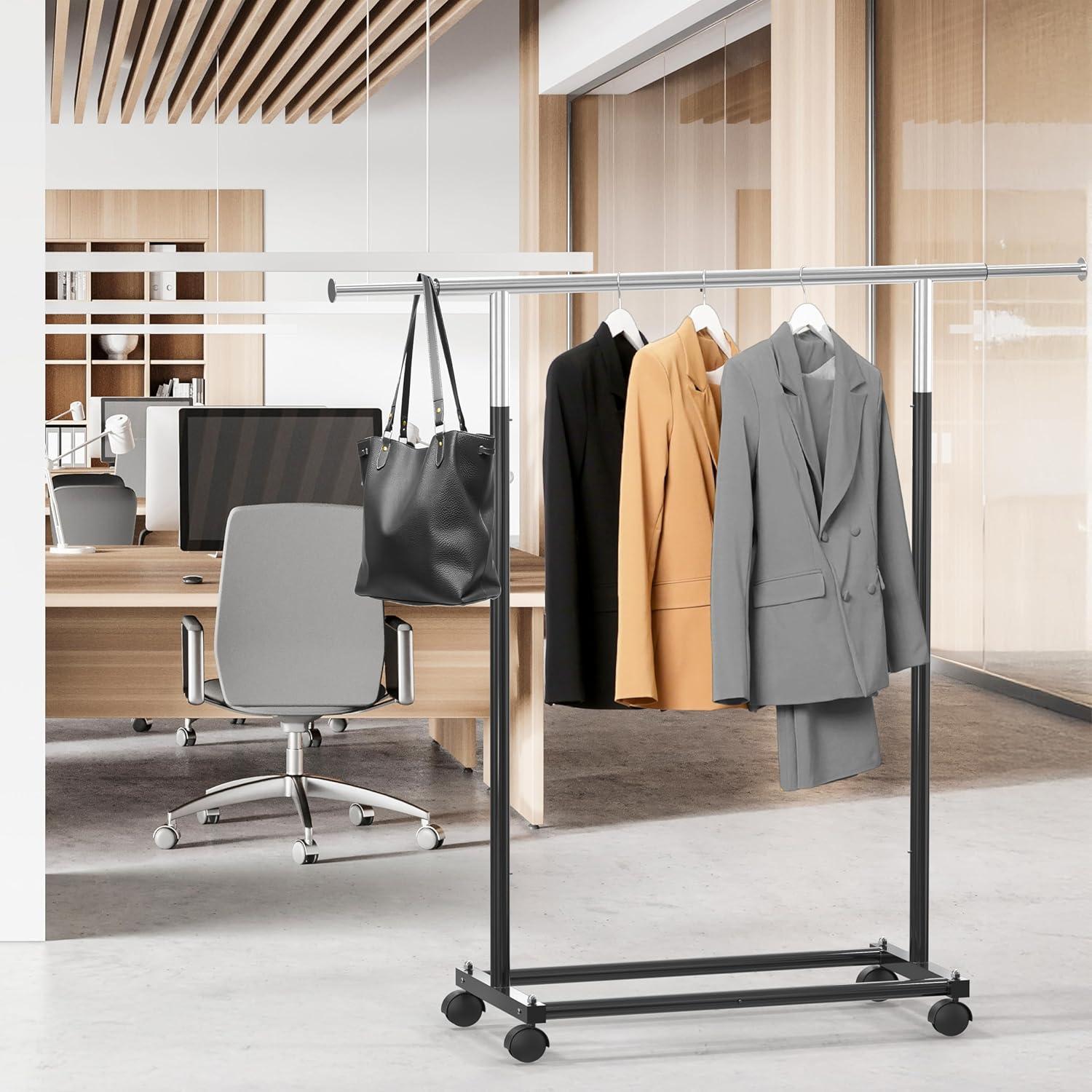 Perchero de Ropa Simple Houseware Negro Extensible 77-119 cm