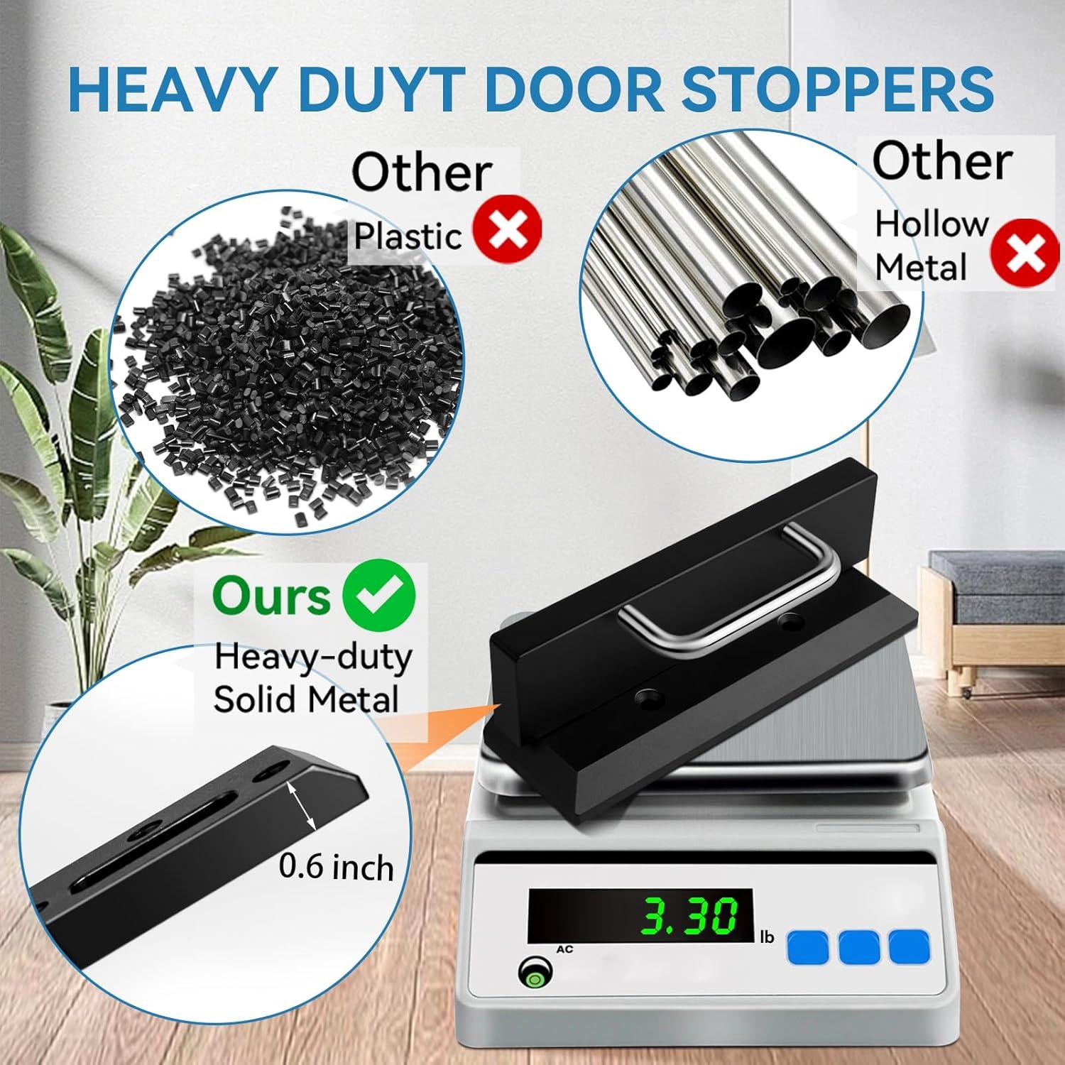 Bloqueo de Puerta de Seguridad Pinkmiumiu - Negro - 1.27 kg