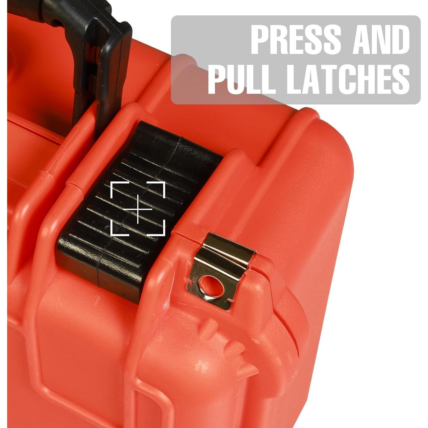 Funda Dura Impermeable para Cámara y Drones ASRTC3530-R Naranja