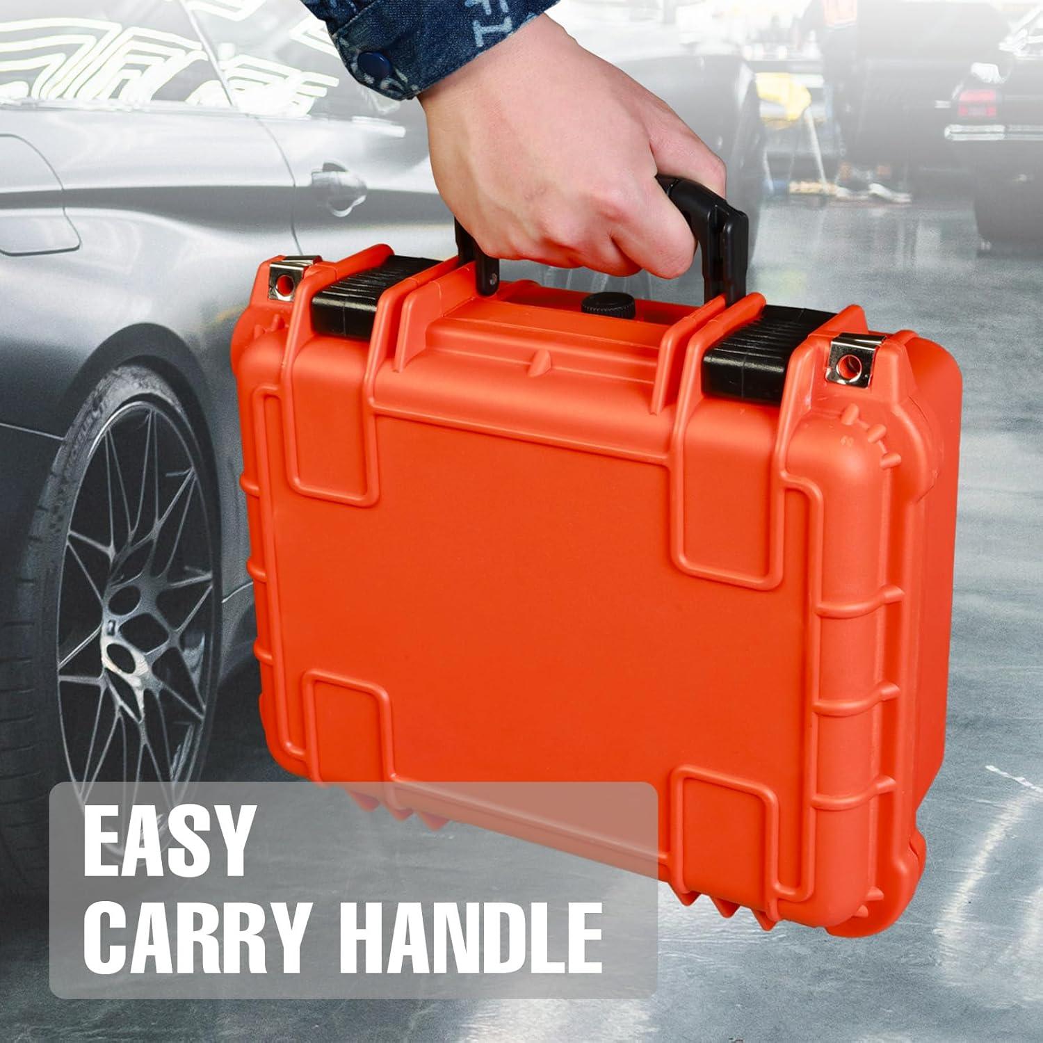 Funda Dura Impermeable para Cámara y Drones ASRTC3530-R Naranja