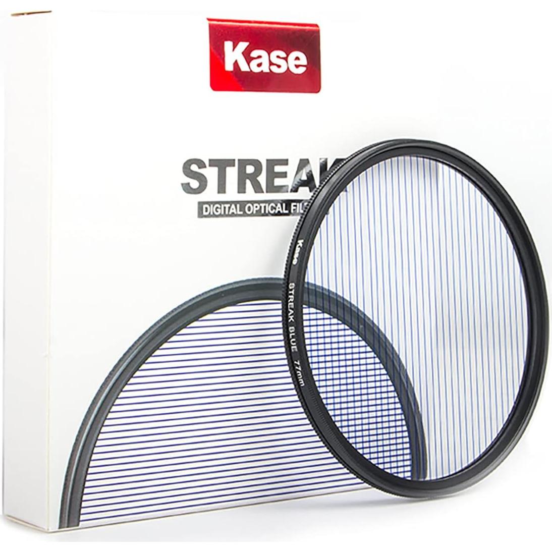 Kase 67mm Blue Streak Filter,Anamorphic Special Effects Lens Flare Filter Optical Glass for Camera DSLR Cinematice Video