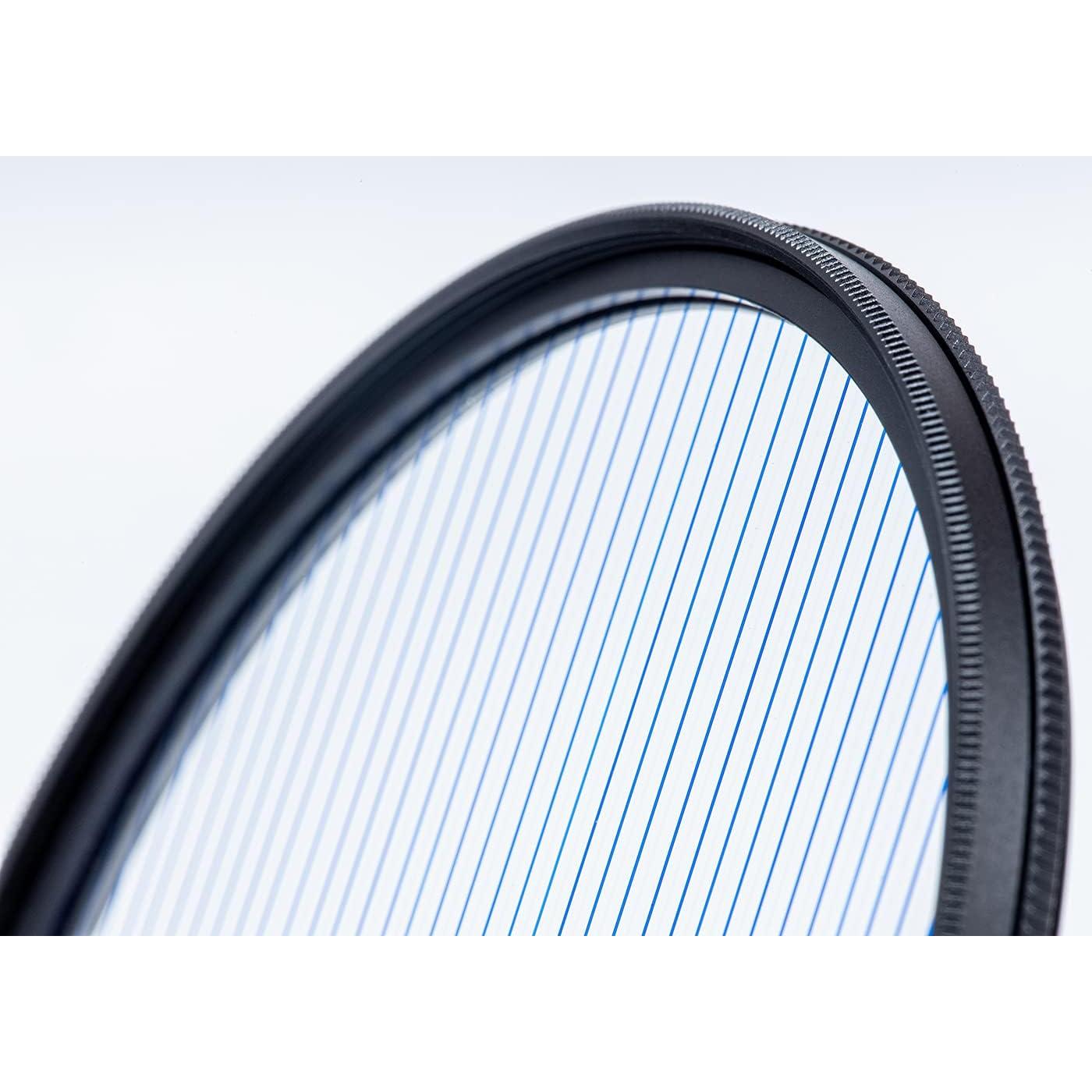 Kase 67mm Blue Streak Filter,Anamorphic Special Effects Lens Flare Filter Optical Glass for Camera DSLR Cinematice Video