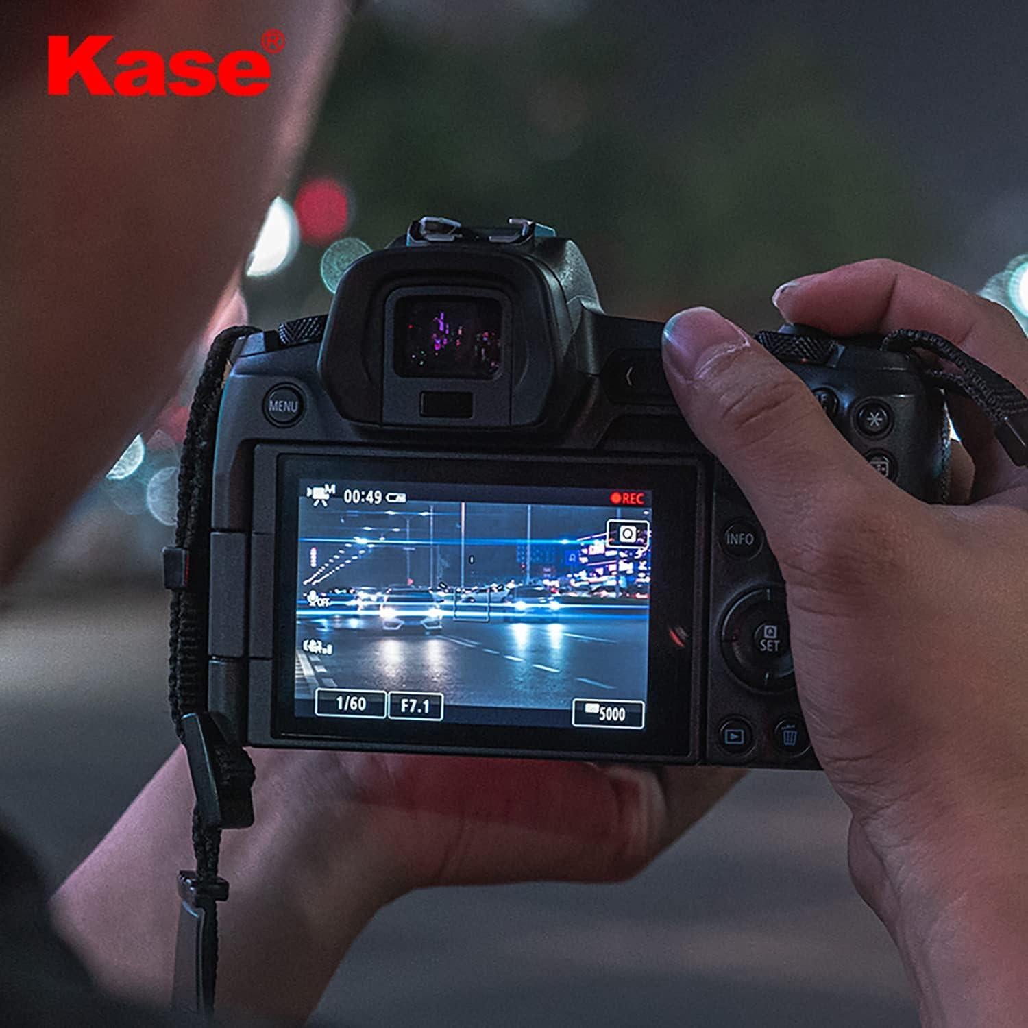 Kase 67mm Blue Streak Filter,Anamorphic Special Effects Lens Flare Filter Optical Glass for Camera DSLR Cinematice Video