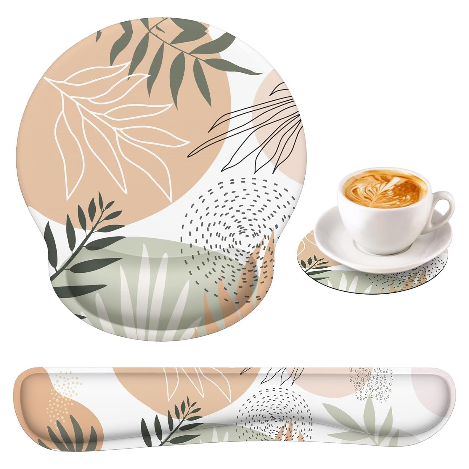 Alfombrilla de Ratón Ergonómica iLeadon con Soporte para Muñeca 3 en 1