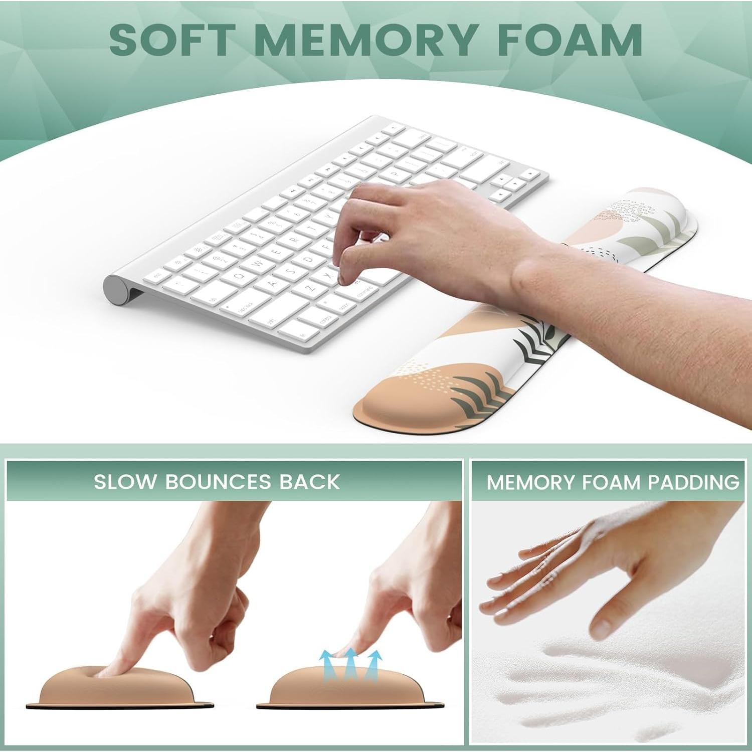 Alfombrilla de Ratón Ergonómica iLeadon con Soporte para Muñeca 3 en 1