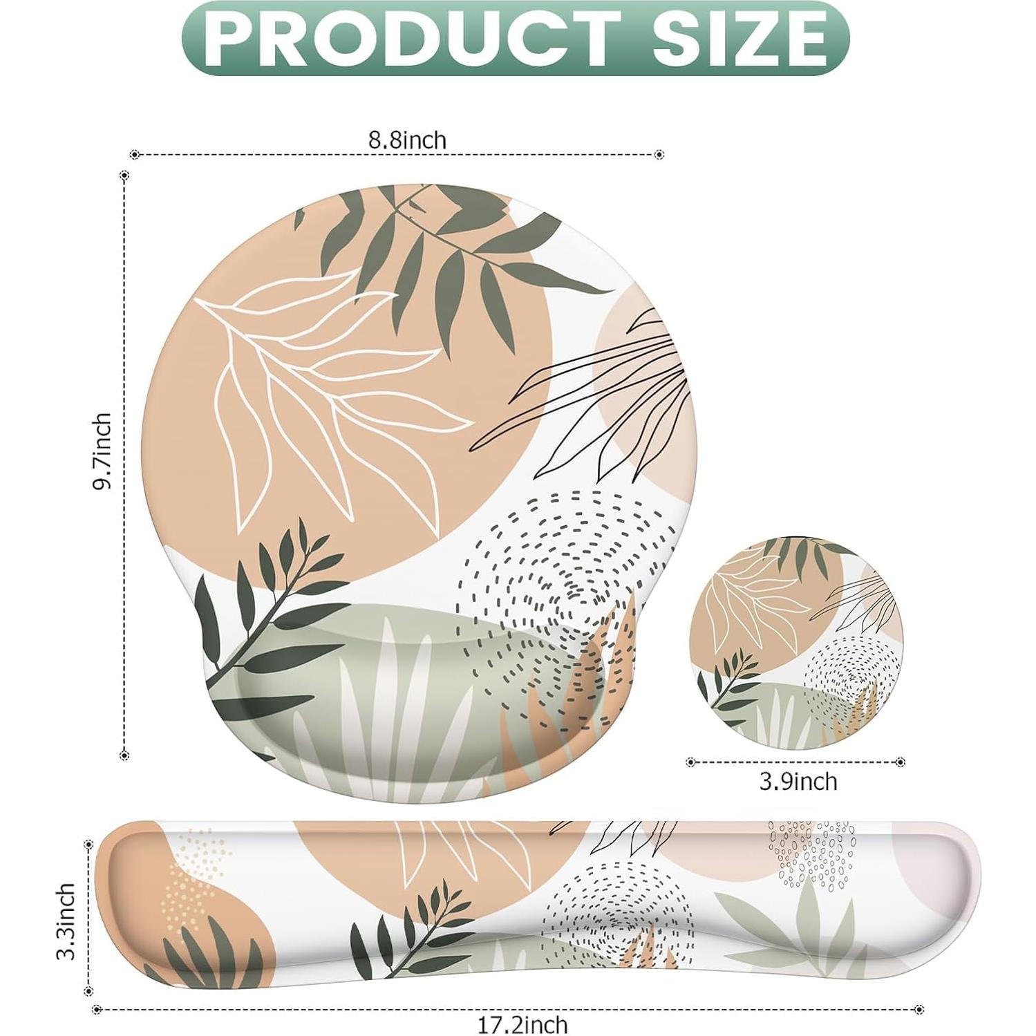 Alfombrilla de Ratón Ergonómica iLeadon con Soporte para Muñeca 3 en 1