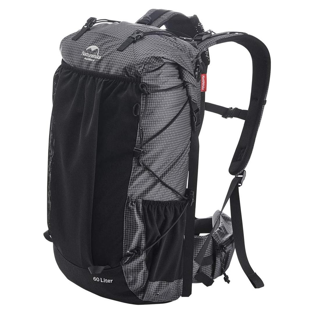 Mochila de senderismo Naturehike 65L ergonómica para camping