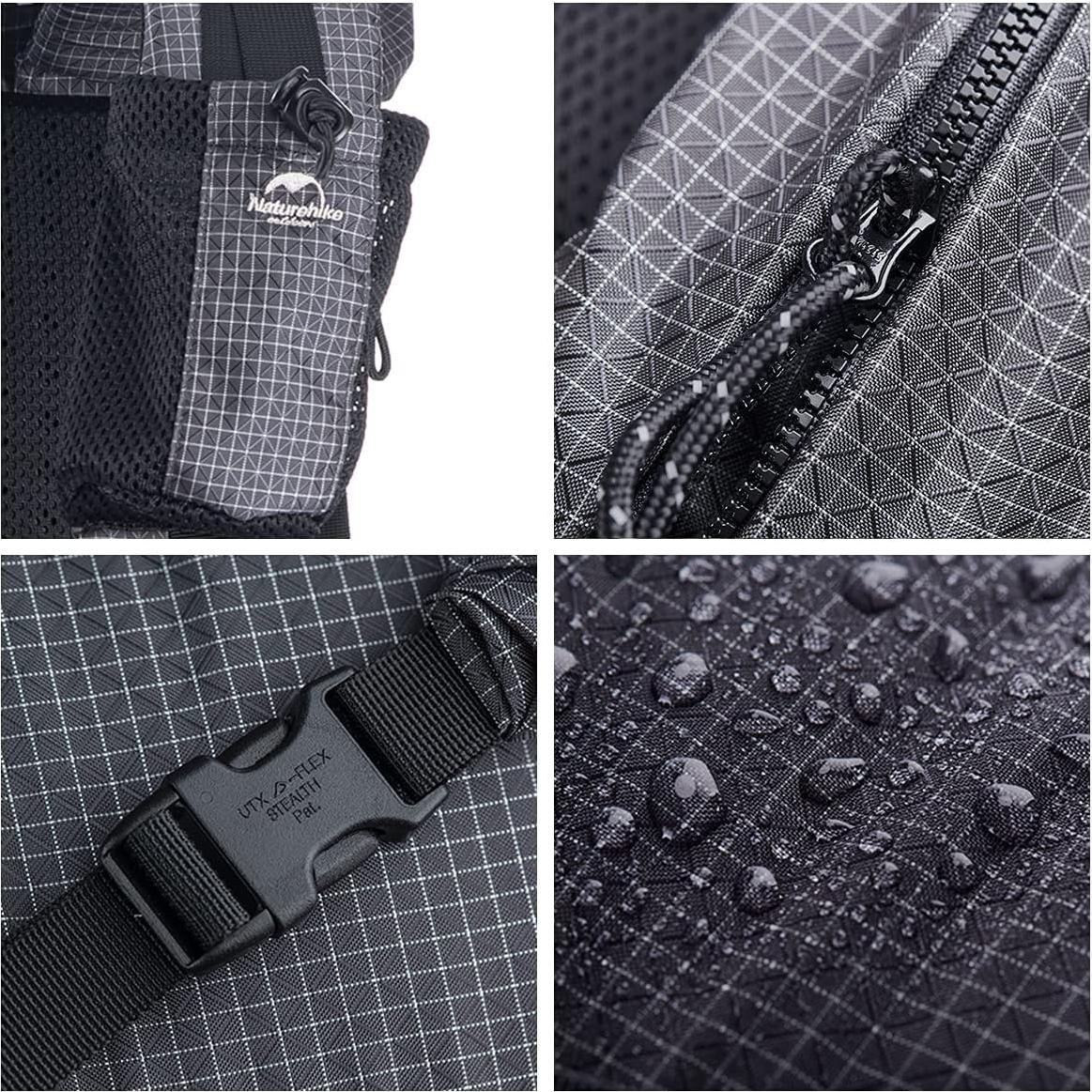 Mochila de senderismo Naturehike 65L ergonómica para camping