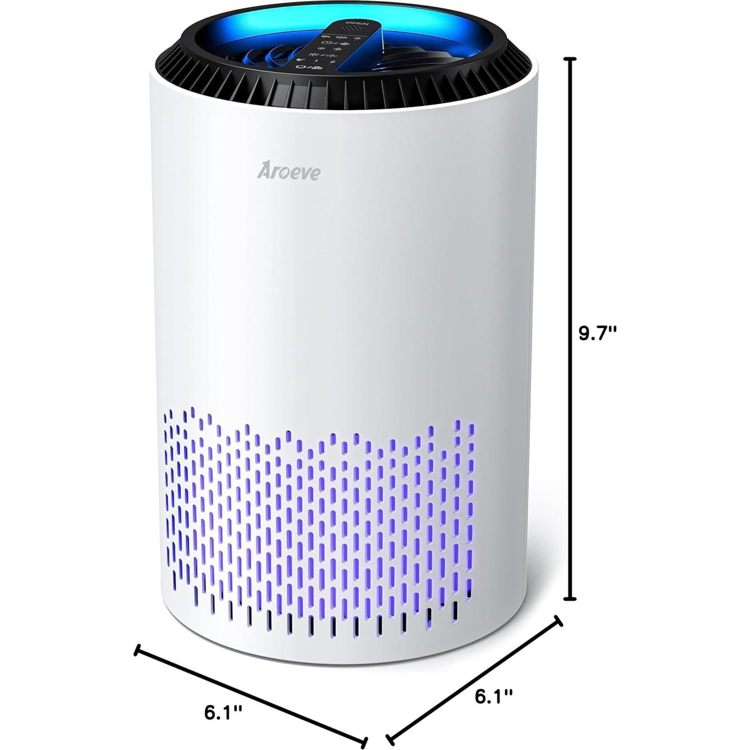 Purificador de Aire AROEVE MK01 Blanco para Dormitorio