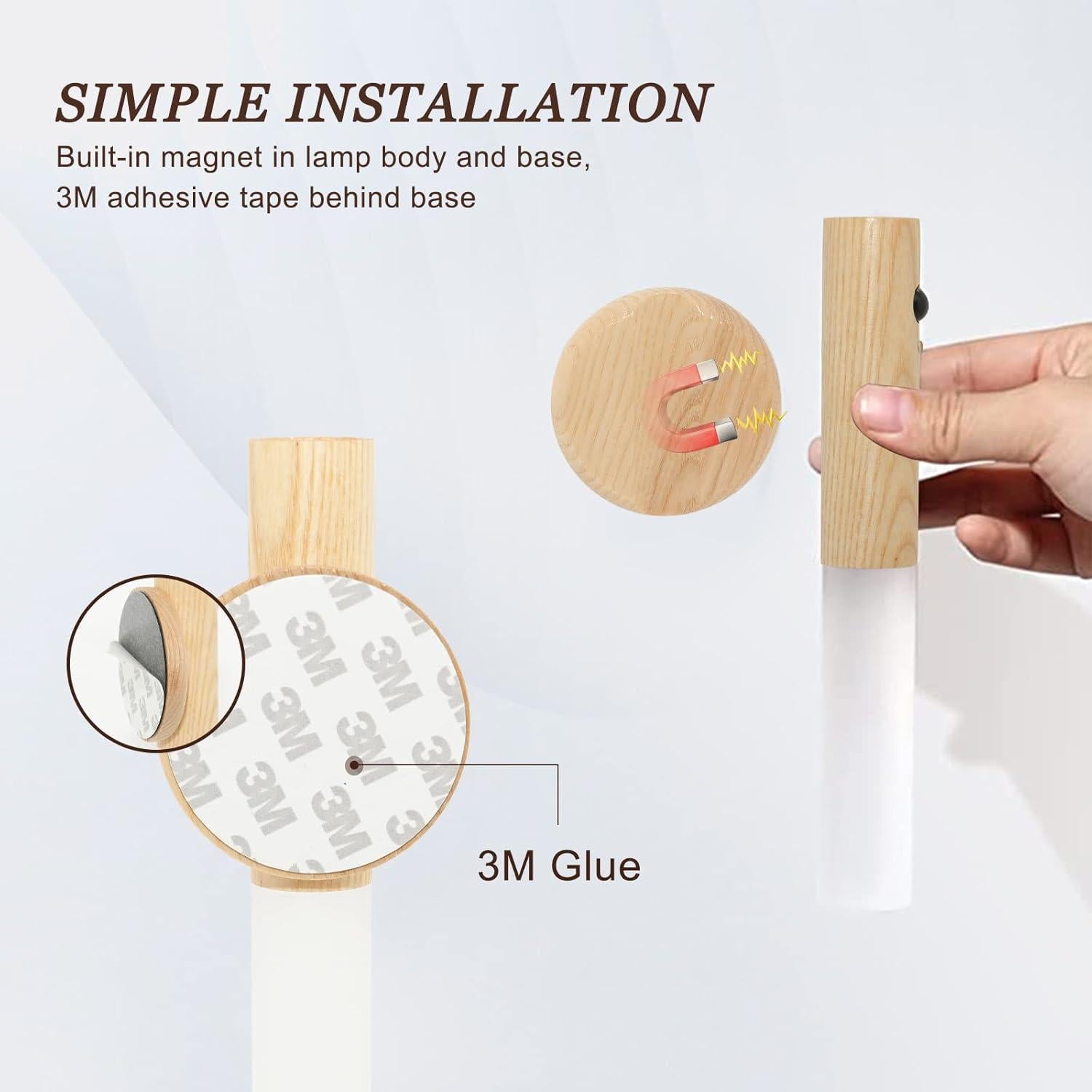 Luz Nocturna Inteligente FR.Tooc con Sensor de Movimiento 2PCS