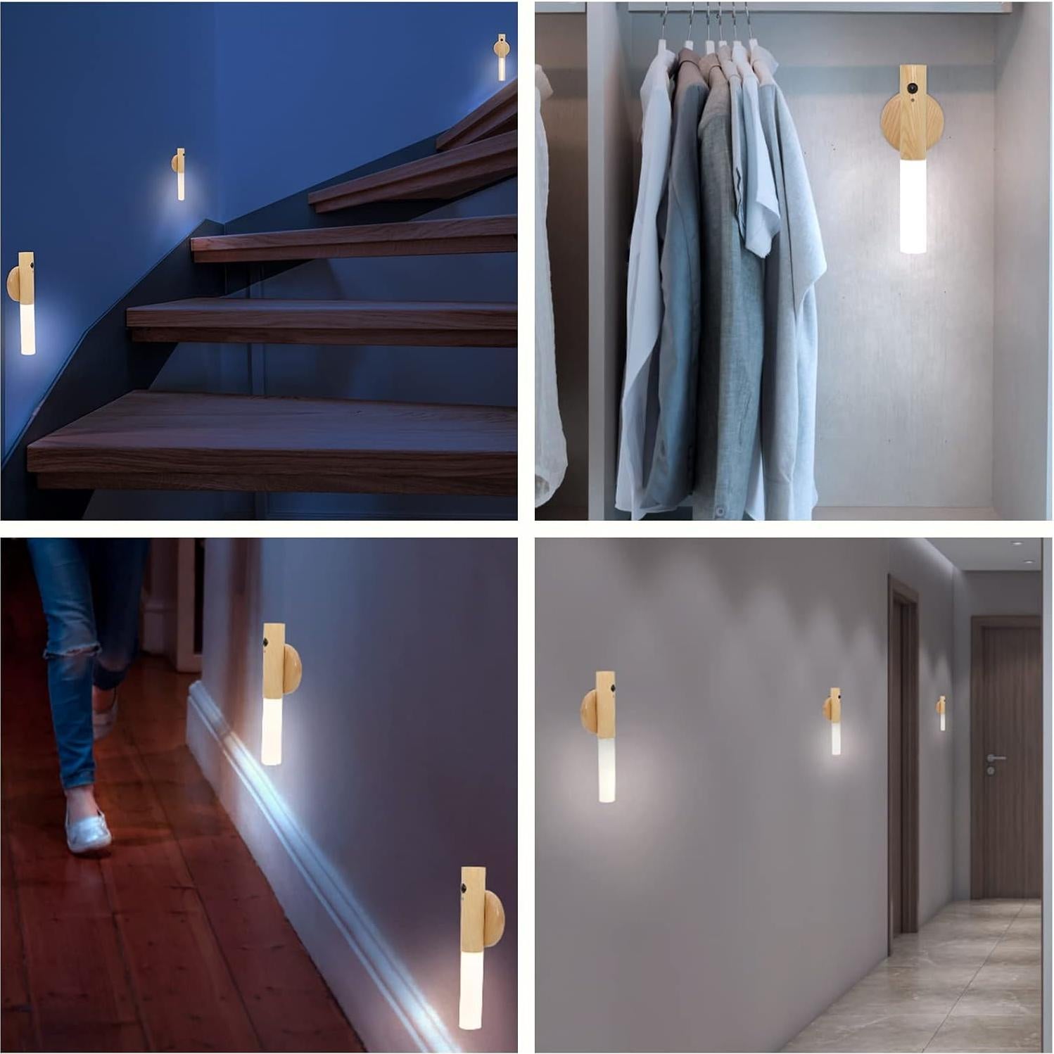 Luz Nocturna Inteligente FR.Tooc con Sensor de Movimiento 2PCS