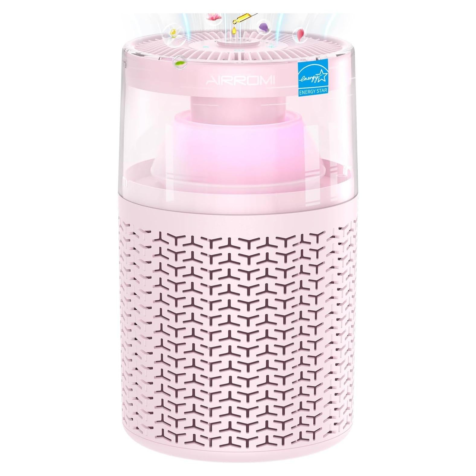 Purificador de Aire AIRROMI A2002 Rosa 61 m² Filtro Carbón