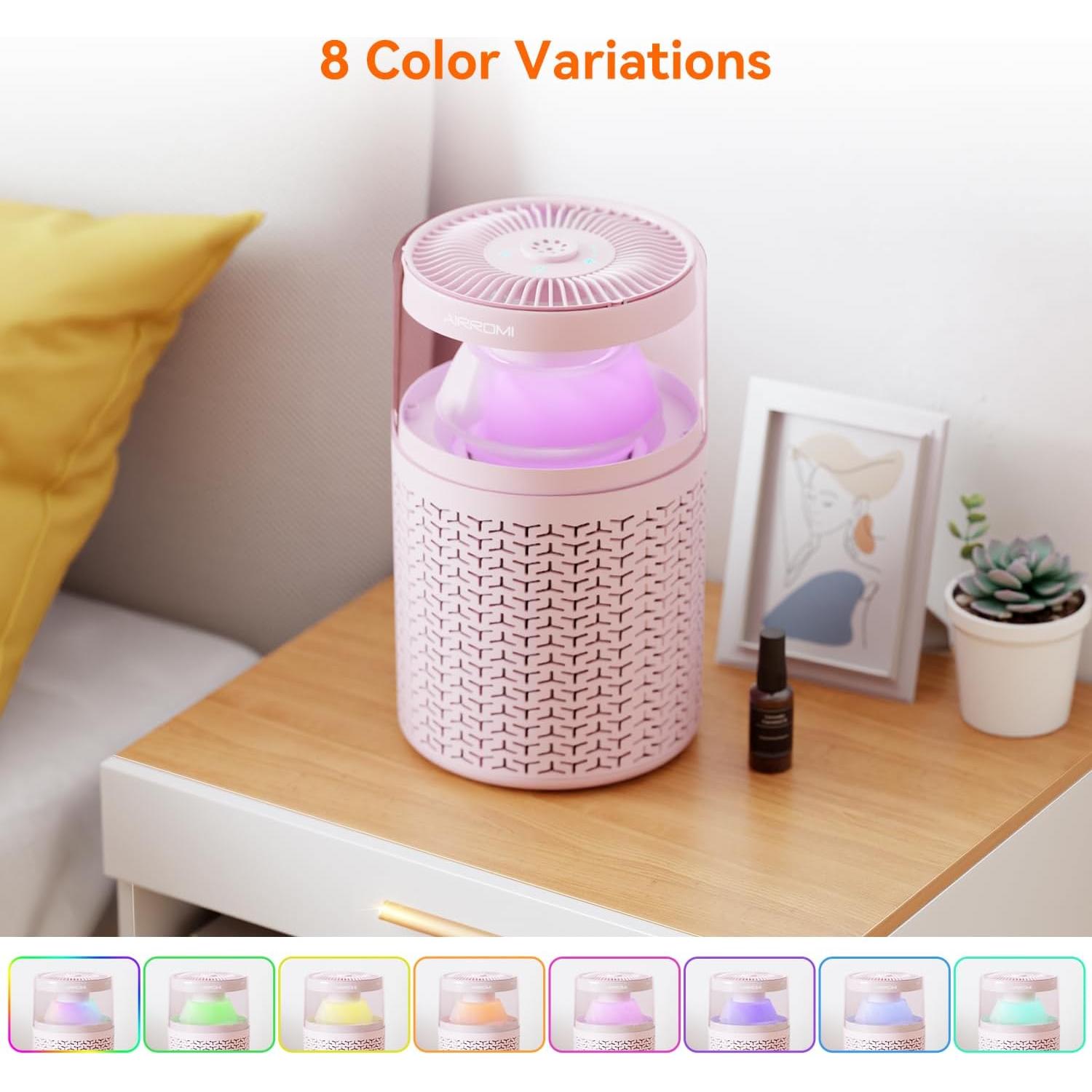 Purificador de Aire AIRROMI A2002 Rosa 61 m² Filtro Carbón