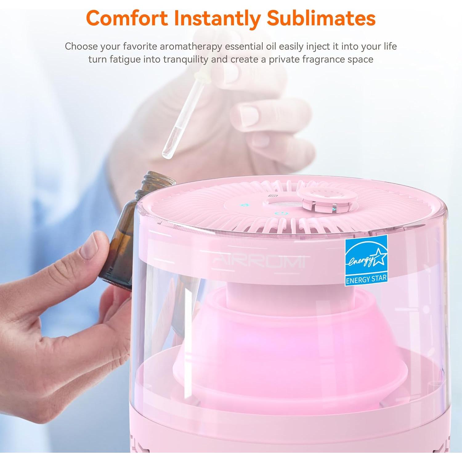 Purificador de Aire AIRROMI A2002 Rosa 61 m² Filtro Carbón