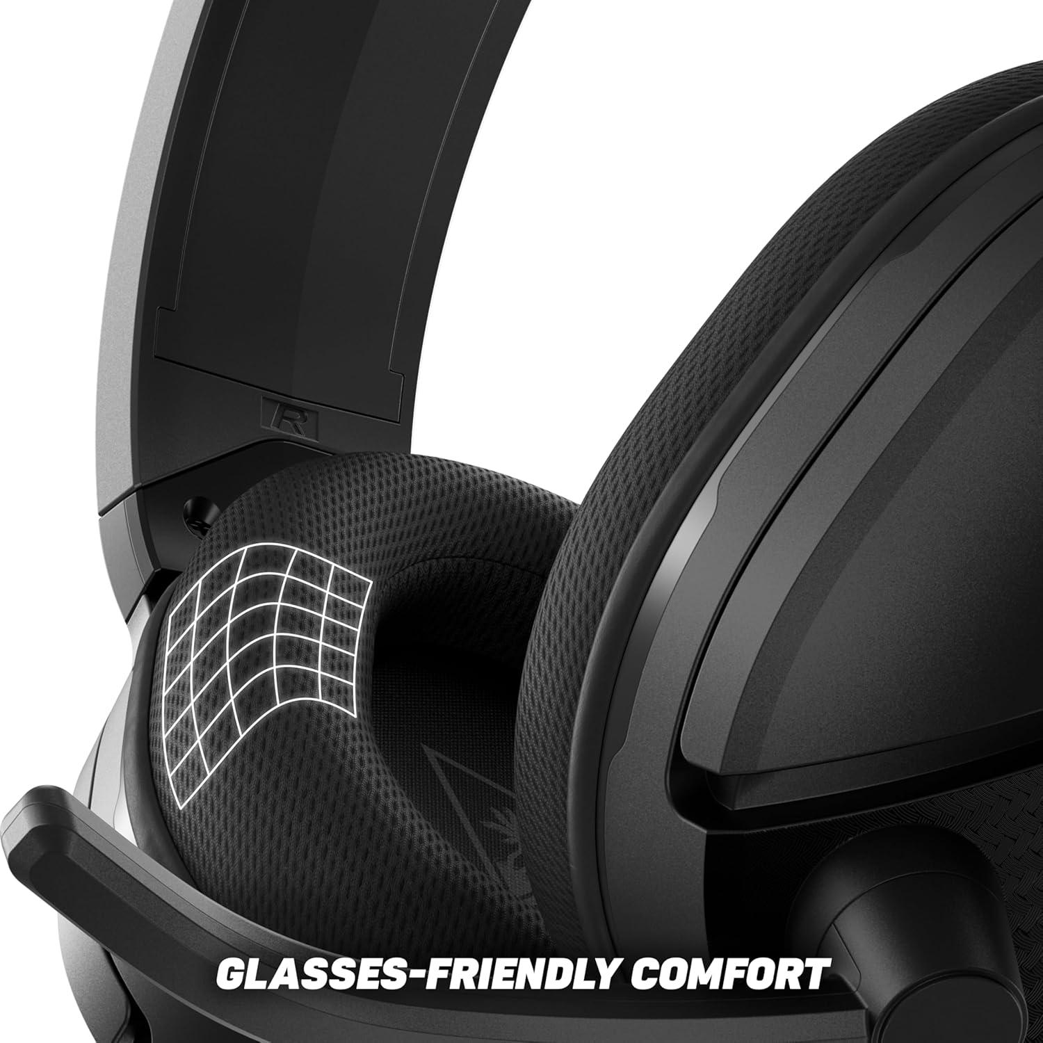 Turtle Beach Recon 200 Gen 2 Powered Gaming Headset - Xbox Series X, Xbox Series S & Xbox One, PS5, PS4, Mobile & PC with 3.5mm - Bass Boost, Memory Foam, Black