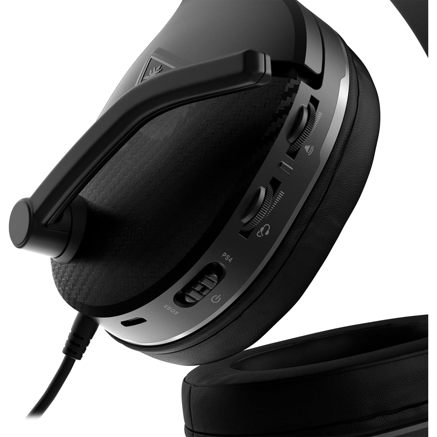 Turtle Beach Recon 200 Gen 2 Powered Gaming Headset - Xbox Series X, Xbox Series S & Xbox One, PS5, PS4, Mobile & PC with 3.5mm - Bass Boost, Memory Foam, Black
