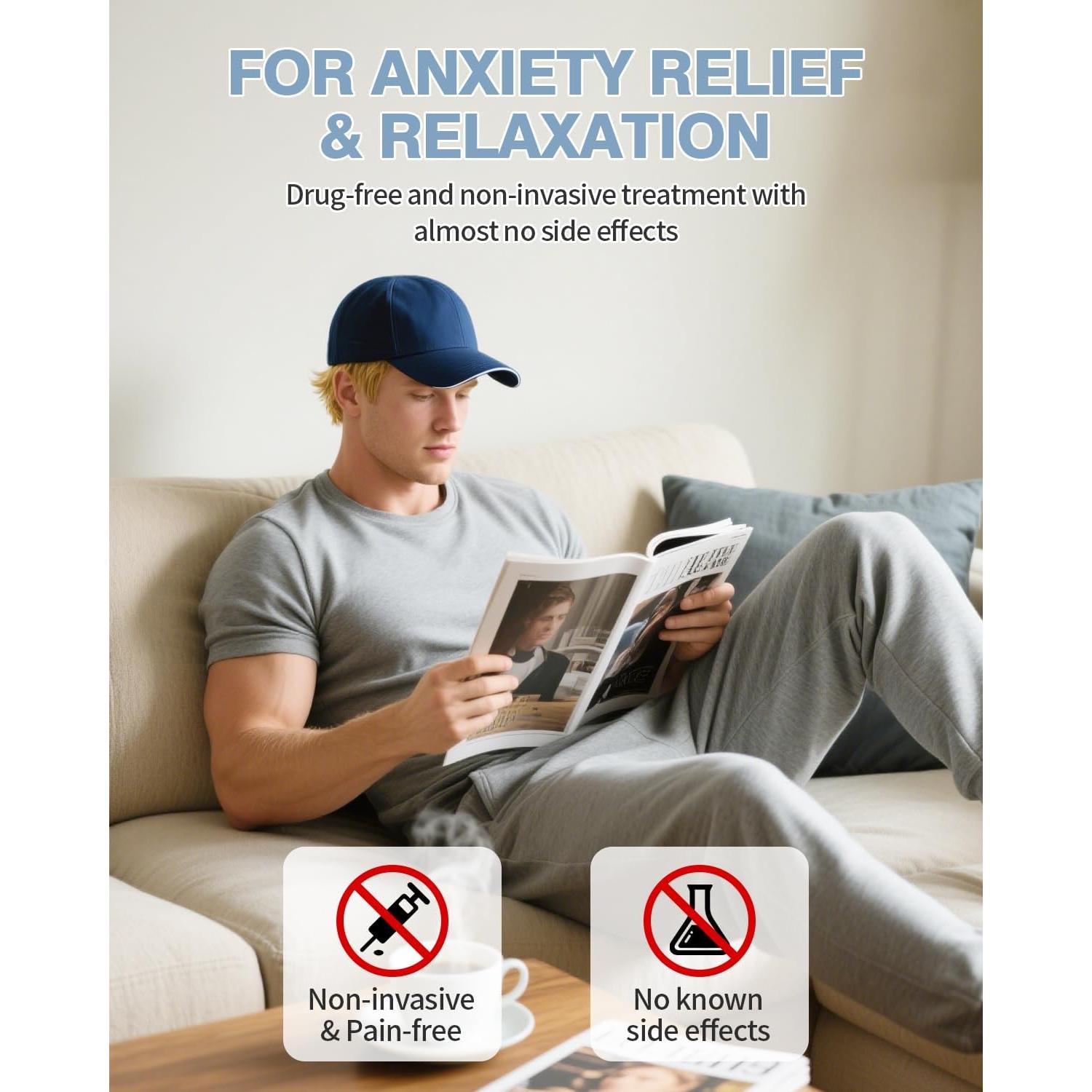 Gorro de Terapia de Luz Roja LONLIKE con Temporizador 630nm 850nm