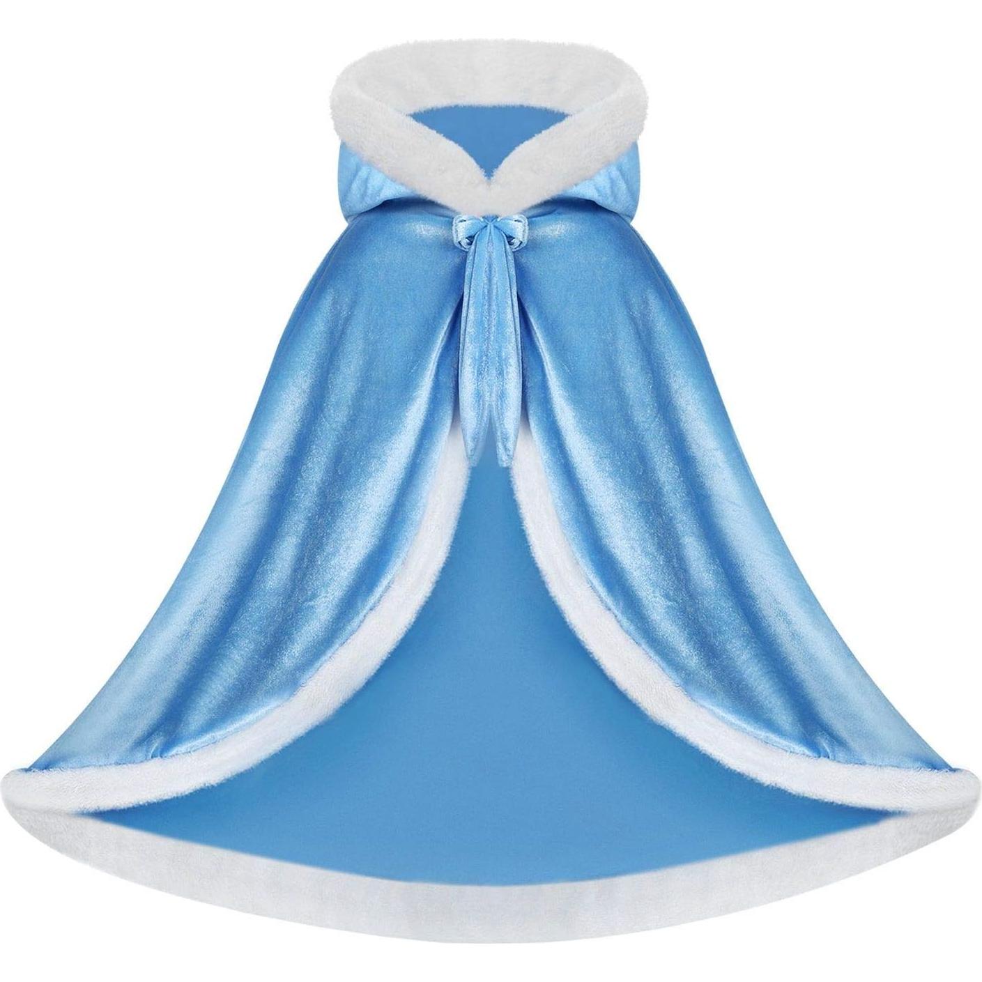Disfraz de Capa con Capucha para Niñas Visofayo Azul 2-3T