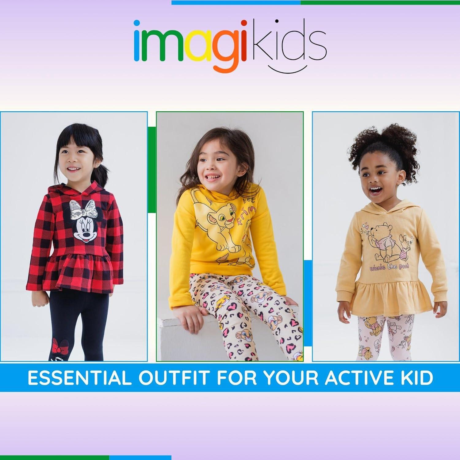 Conjunto Sudadera Capucha y Leggings Disney Minnie 2T Rojo/Negro