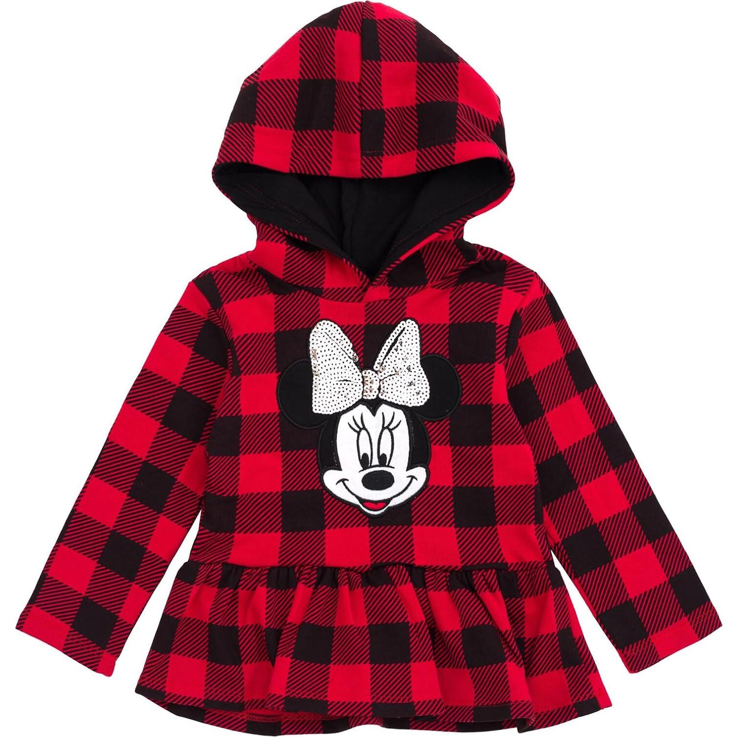 Conjunto Sudadera Capucha y Leggings Disney Minnie 2T Rojo/Negro