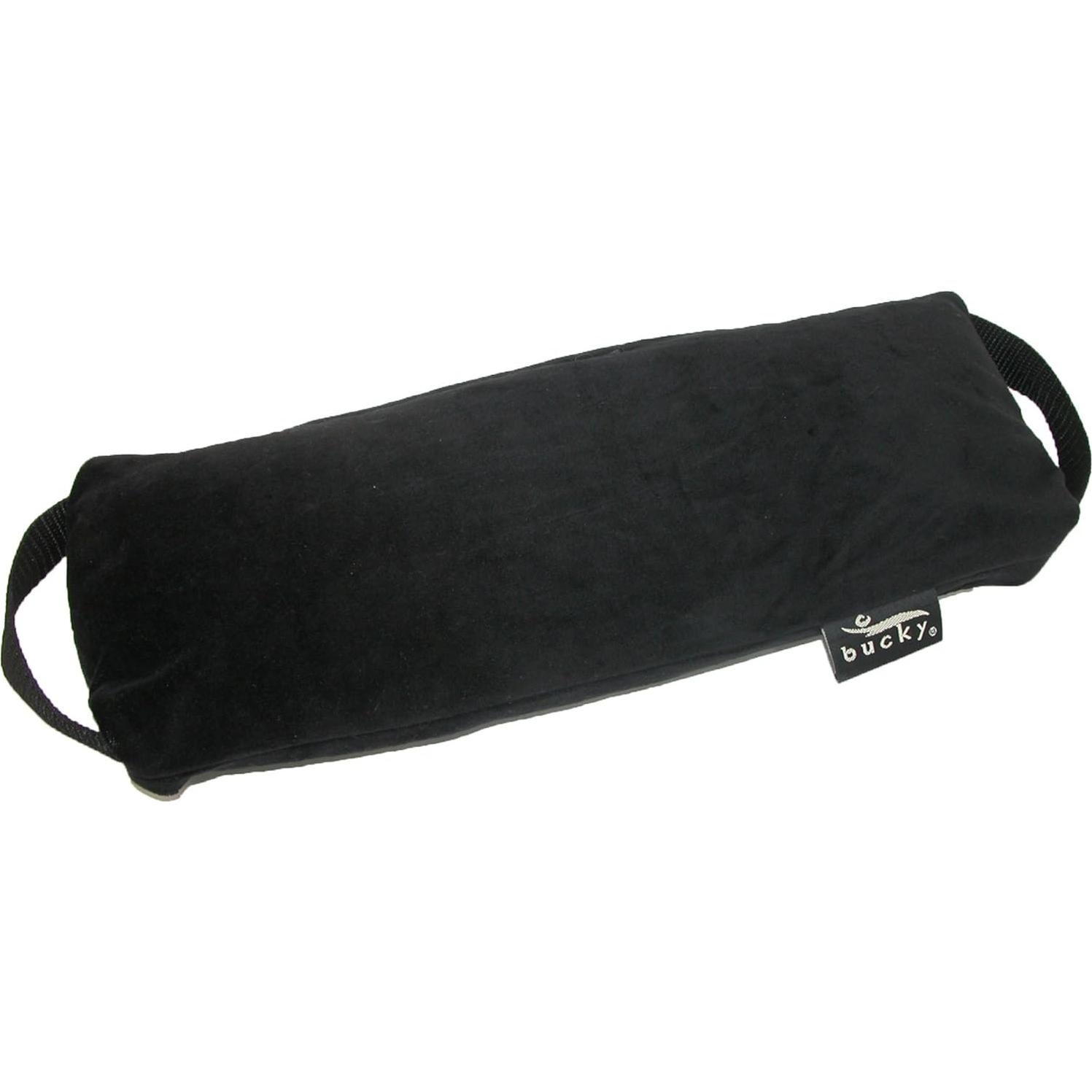 Bucky Baxter Ergonomic & Supportive Adjustable Lumbar Pillow, Black, One Size,Cotton