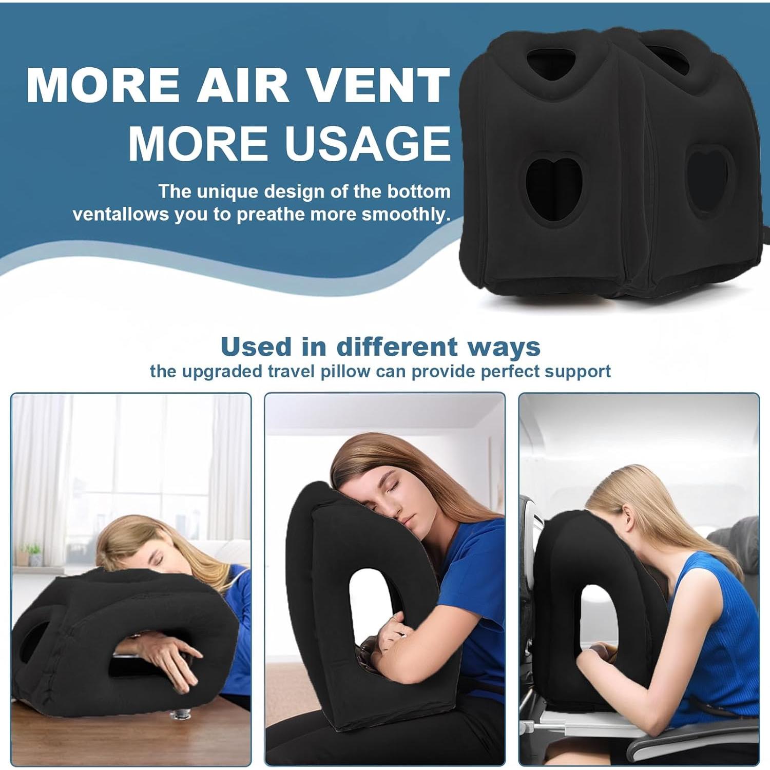 Almohada de Viaje Inflable Kimiandy 53x32 cm Ergonométrica