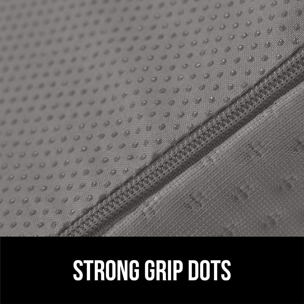 GORILLA GRIP Bed Wedge Pillow for Sleeping, Soft Dual Layer Memory Foam, Stay in Place Dots, Breathable, Ergonomic Headboard Triangle Sleep Support, Reading Elevation Anti Snoring, 7.5in Soft Gray