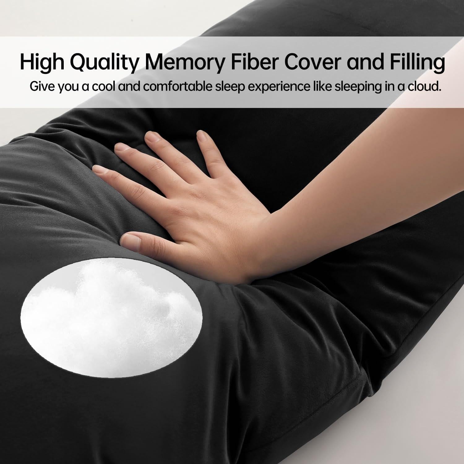 Cojín Corporal BedTreat 137x51 cm - Suave y Hipoalergénico