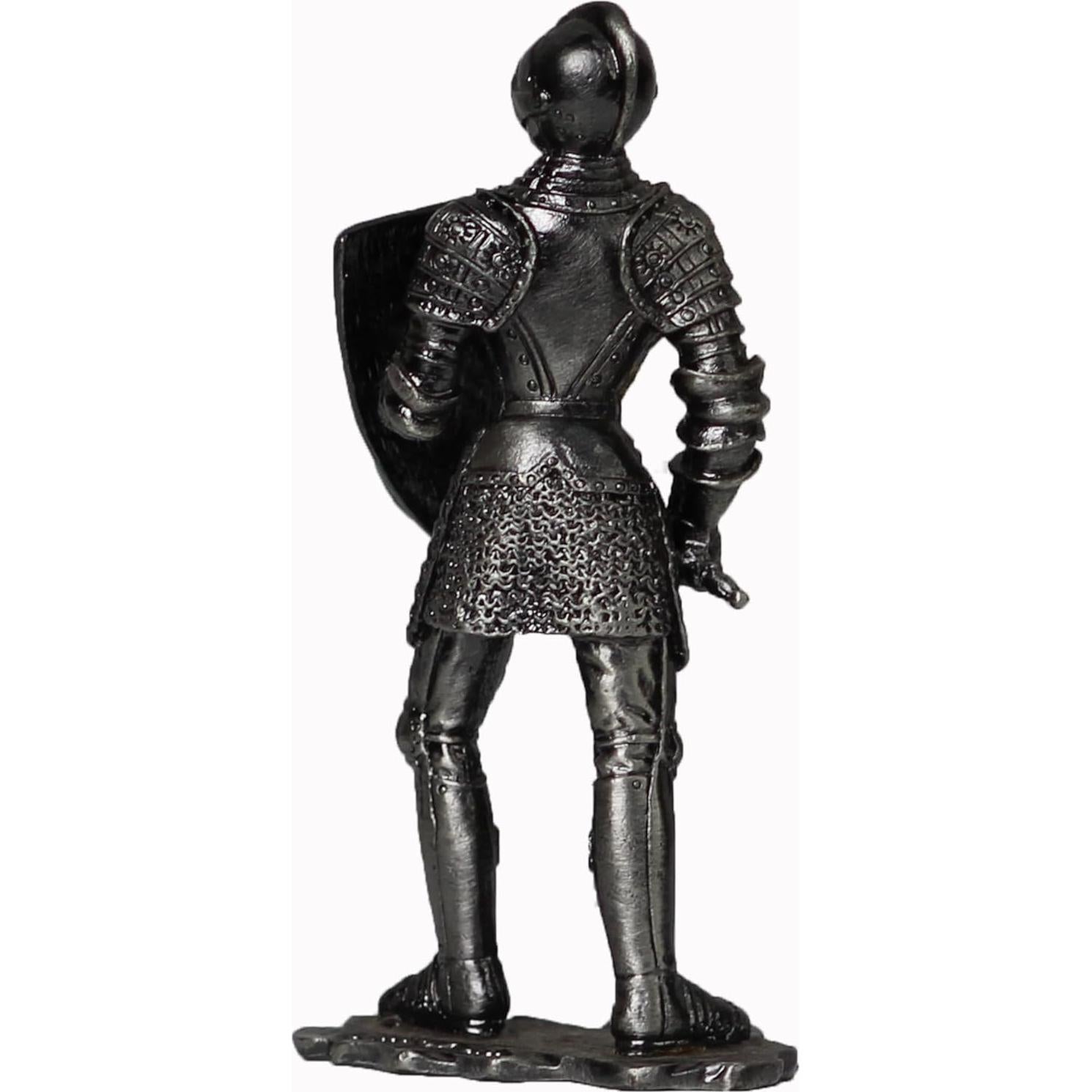 Estatua Caballero Medieval Metal 15x11.7 cm XinZhiRun