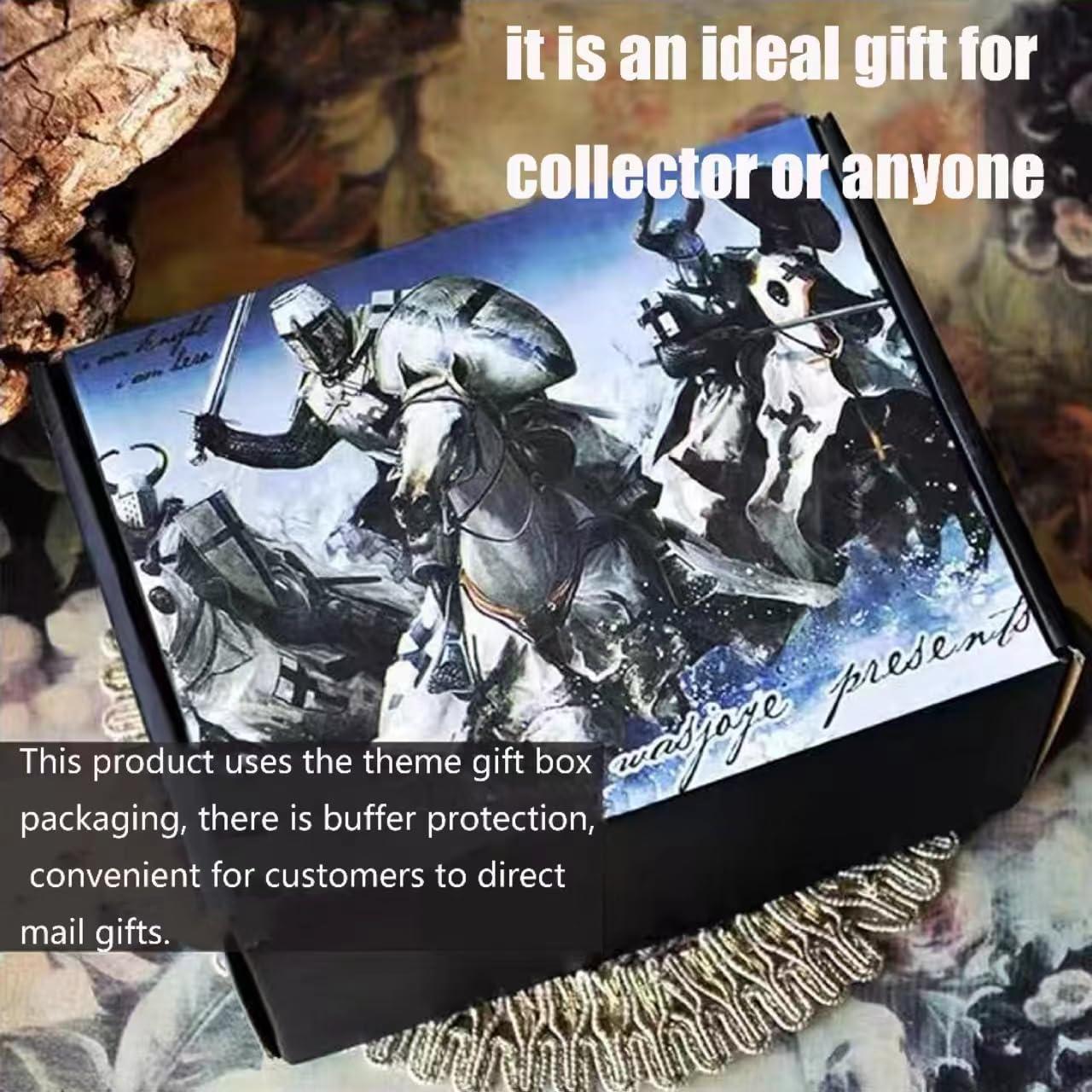 Estatua Caballero Medieval Metal 15x11.7 cm XinZhiRun