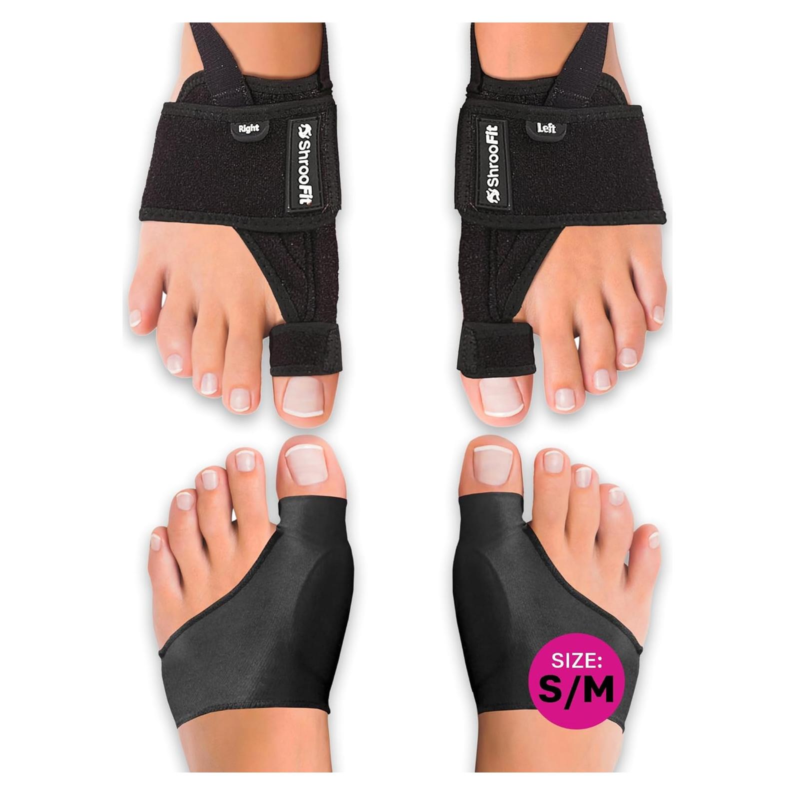Effective Corrector for Women and Men | Relief Kit, Straighten Toes, and Correct Alignment | Cushion Sleeves | Feet Support - Small/Medium