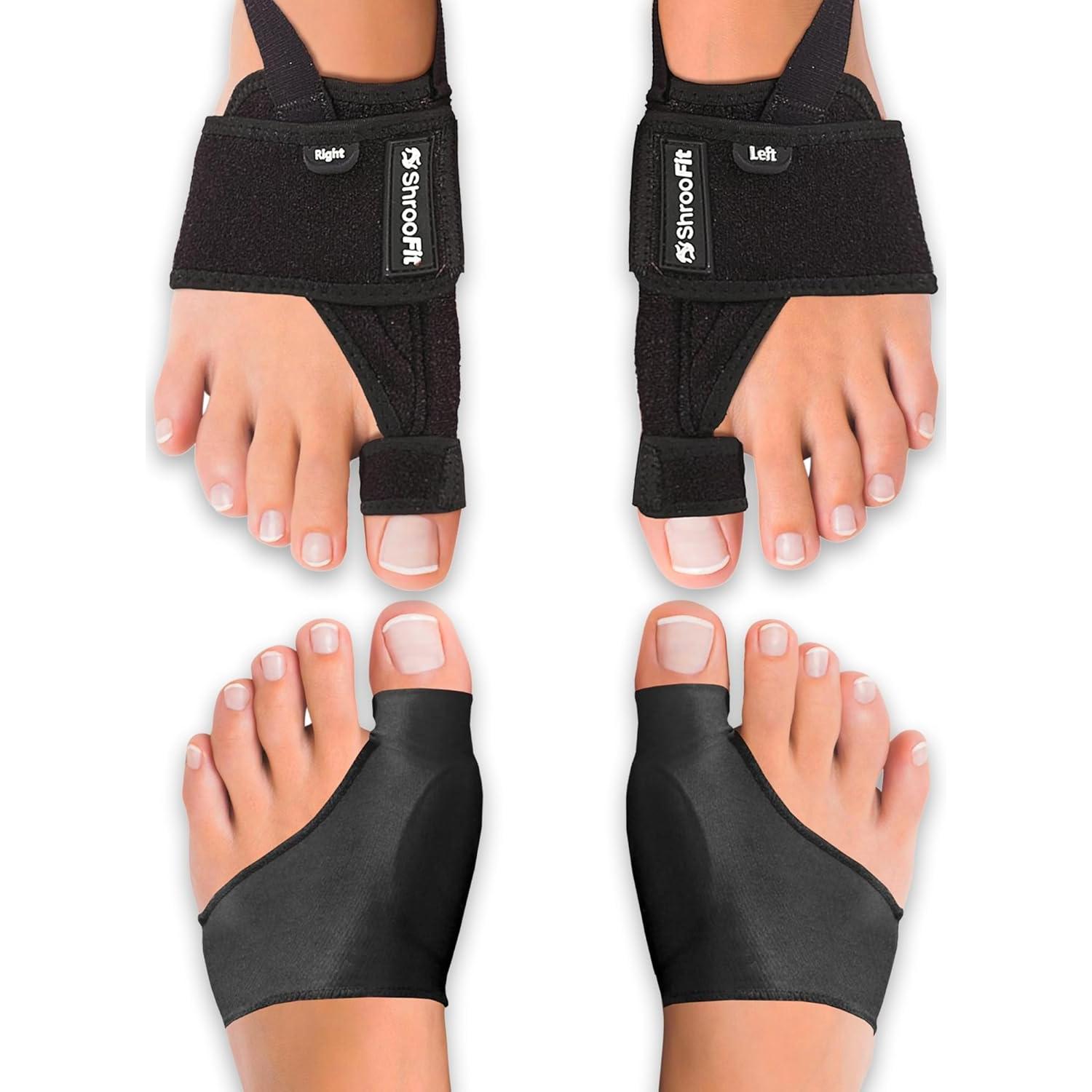 Effective Corrector for Women and Men | Relief Kit, Straighten Toes, and Correct Alignment | Cushion Sleeves | Feet Support - Small/Medium