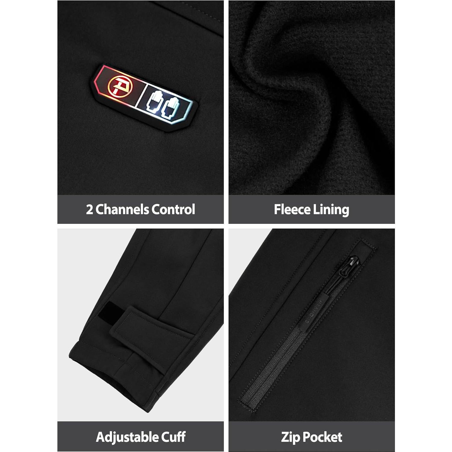 Chaqueta Térmica Hombre PTAHDUS 5 Zonas Calor Batería Incluida